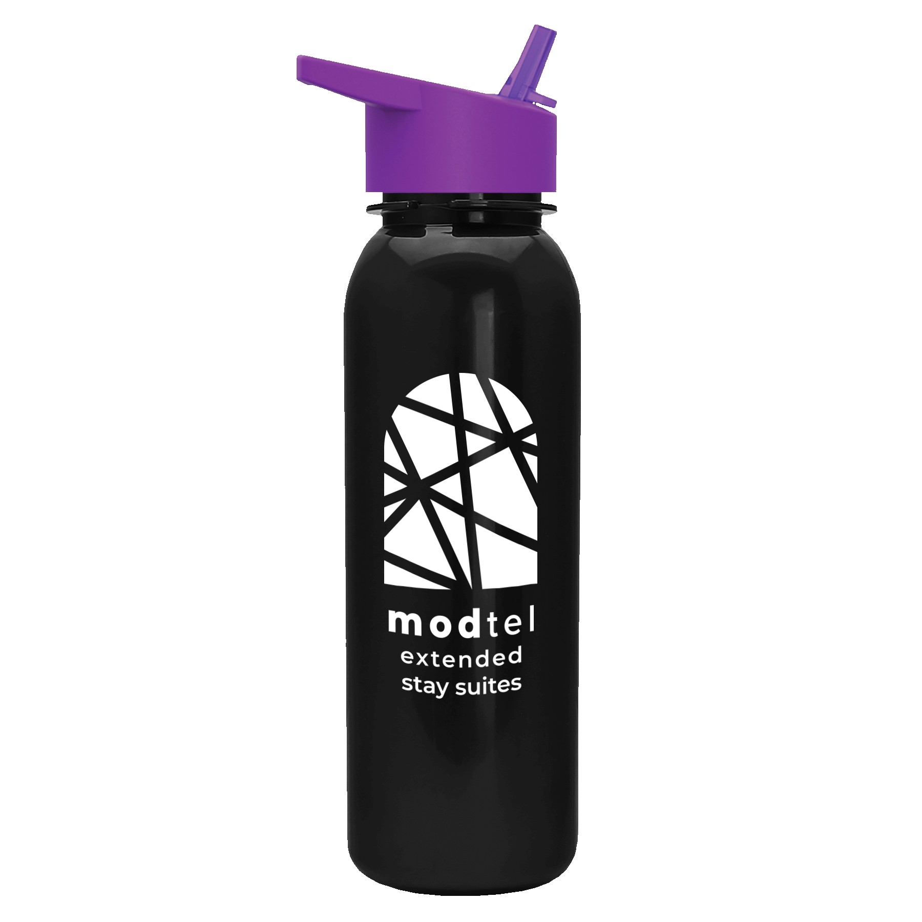 Picture of Garyline® Terrain Metallike Bottle with Flip-Straw Lid - 24 oz.