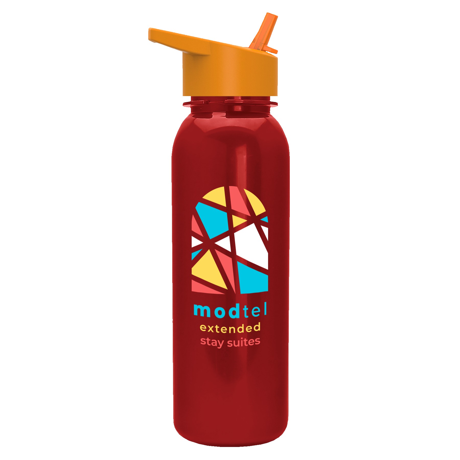 Picture of Garyline® Terrain Metallike Bottle with Flip-Straw Lid - 24 oz.