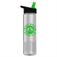 Picture of 24 Oz. Wave Transparent Bottle w/Handle Straw Lid