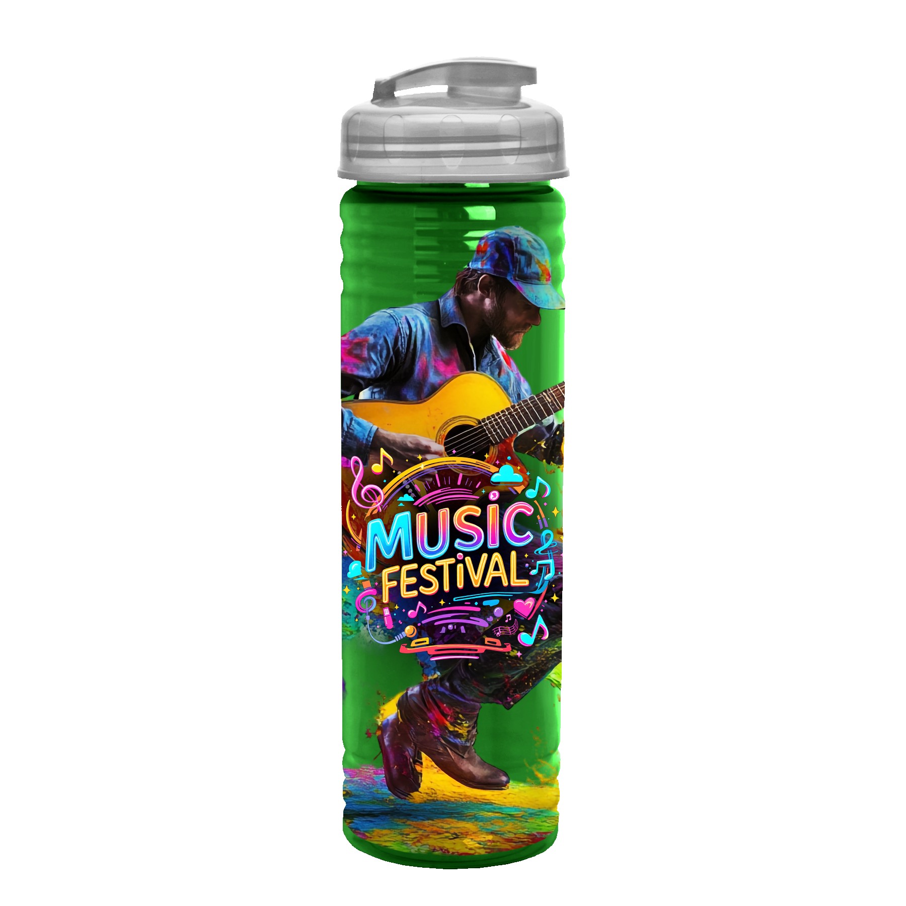 Picture of Garyline® Slim Fit Bottle with Flip-Top Lid - 24 oz.
