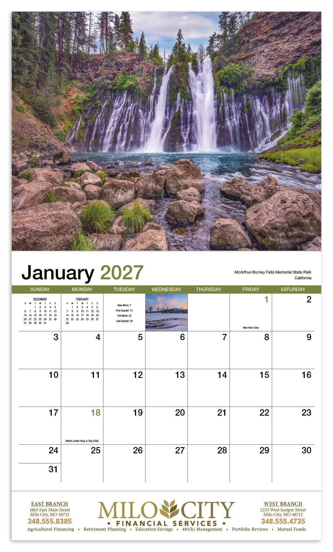 Picture of HotLine® Products Scenic America® Appointment Calendar - Stapled