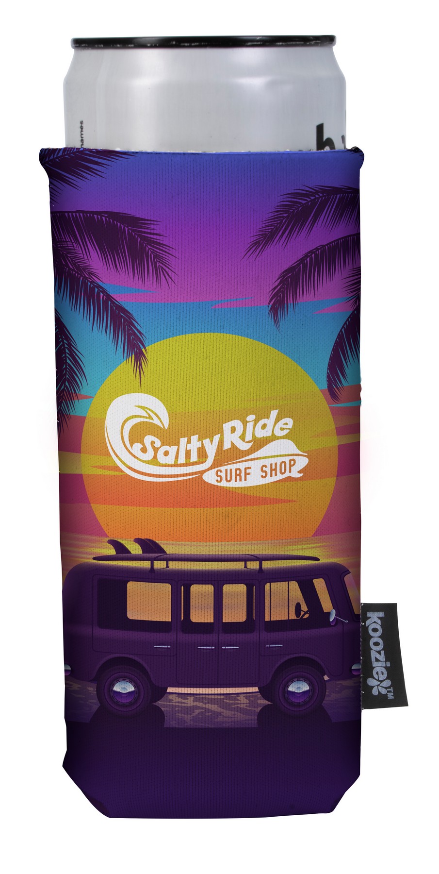 Picture of Koozie® Full-Color Collapsible Slim Neoprene Can Cooler