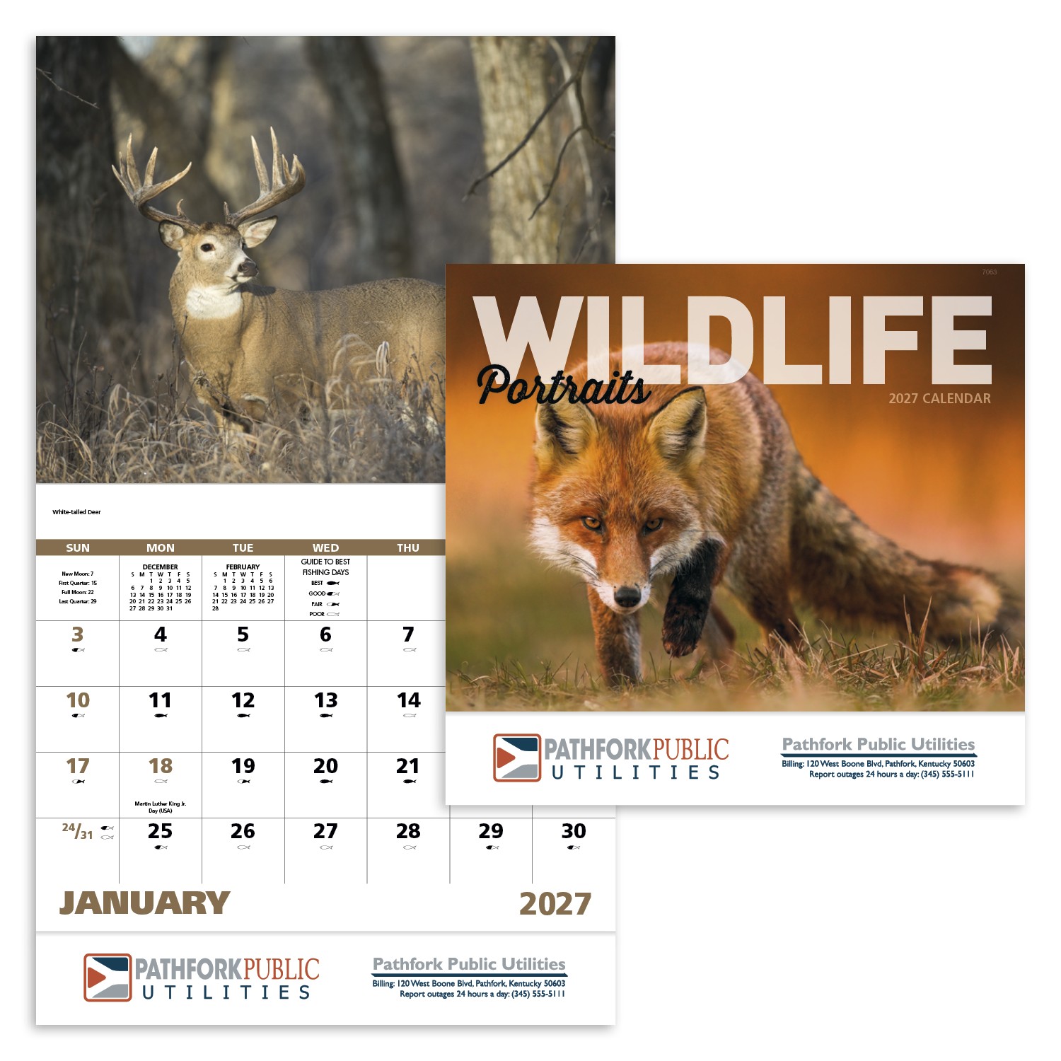 Picture of Good Value™ Wildlife Portraits - Stapled Calendar