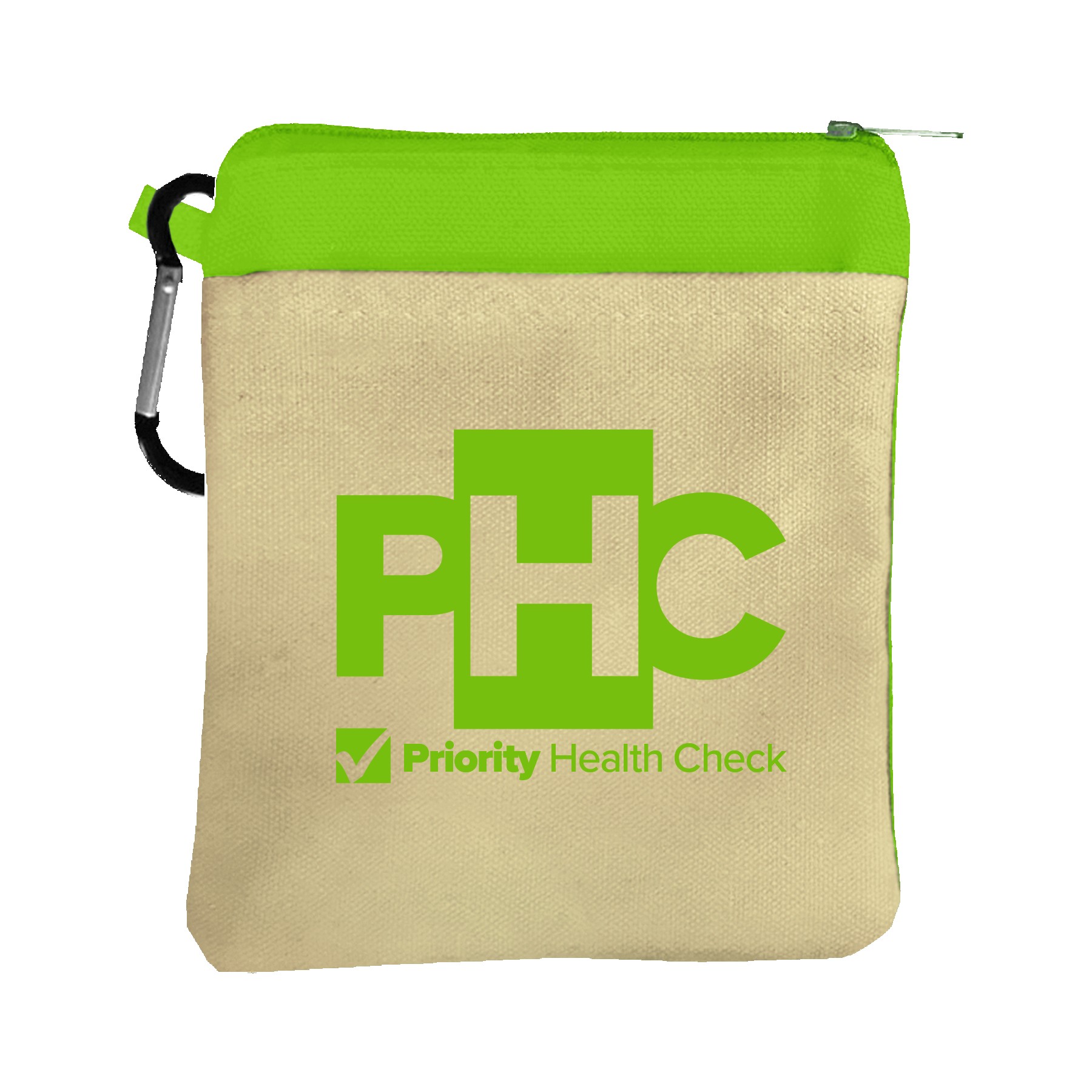 Picture of Garyline® Canvas Zipper Pouch with Carabiner