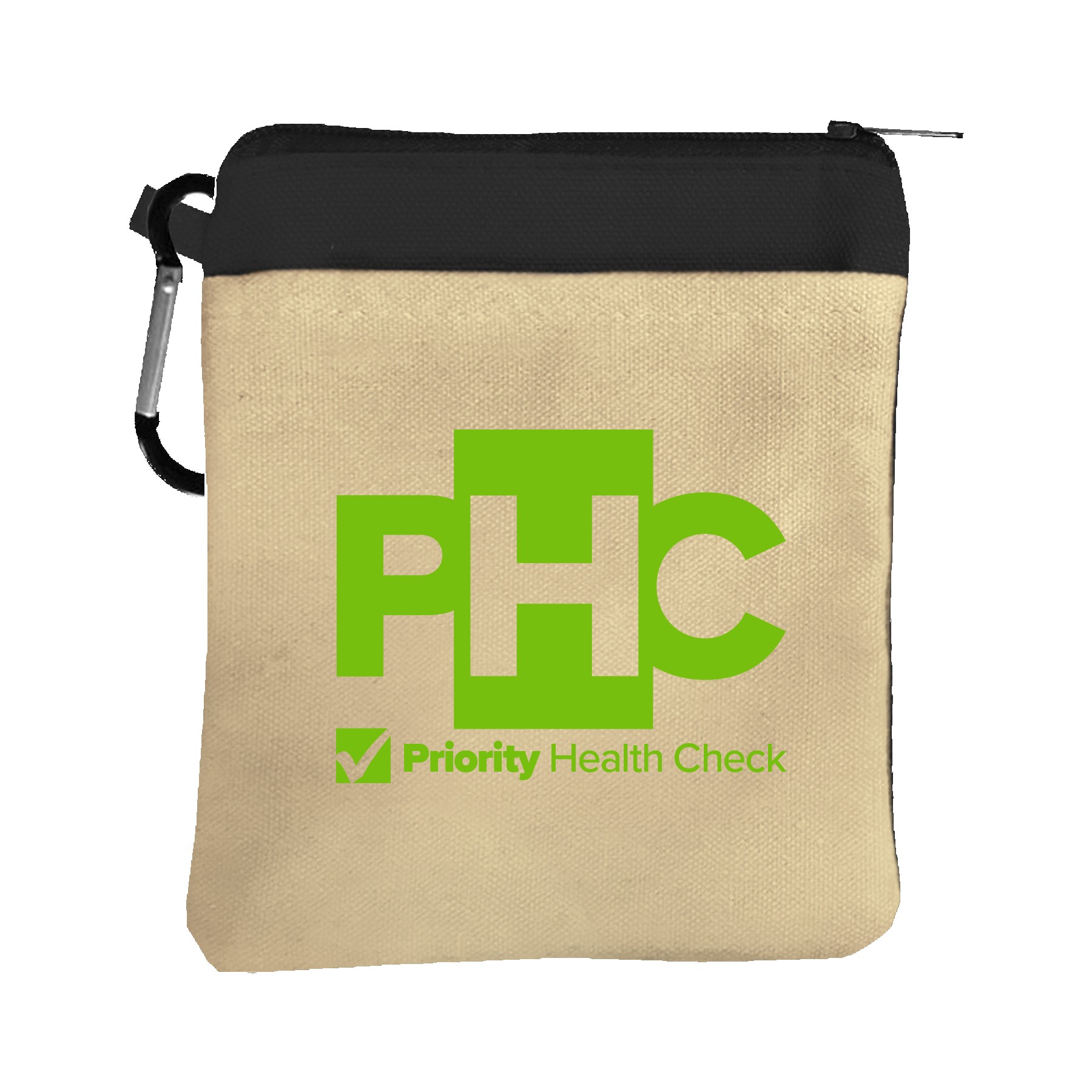 Picture of Garyline® Canvas Zipper Pouch with Carabiner