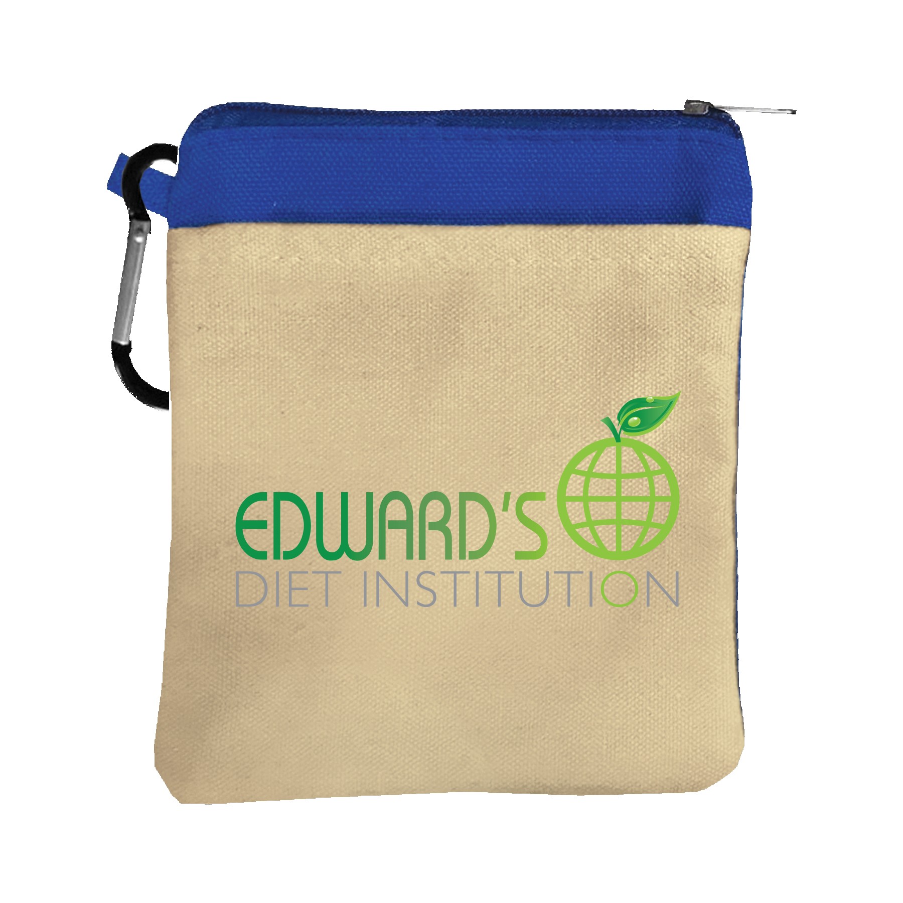 Picture of Garyline® Canvas Zipper Pouch with Carabiner