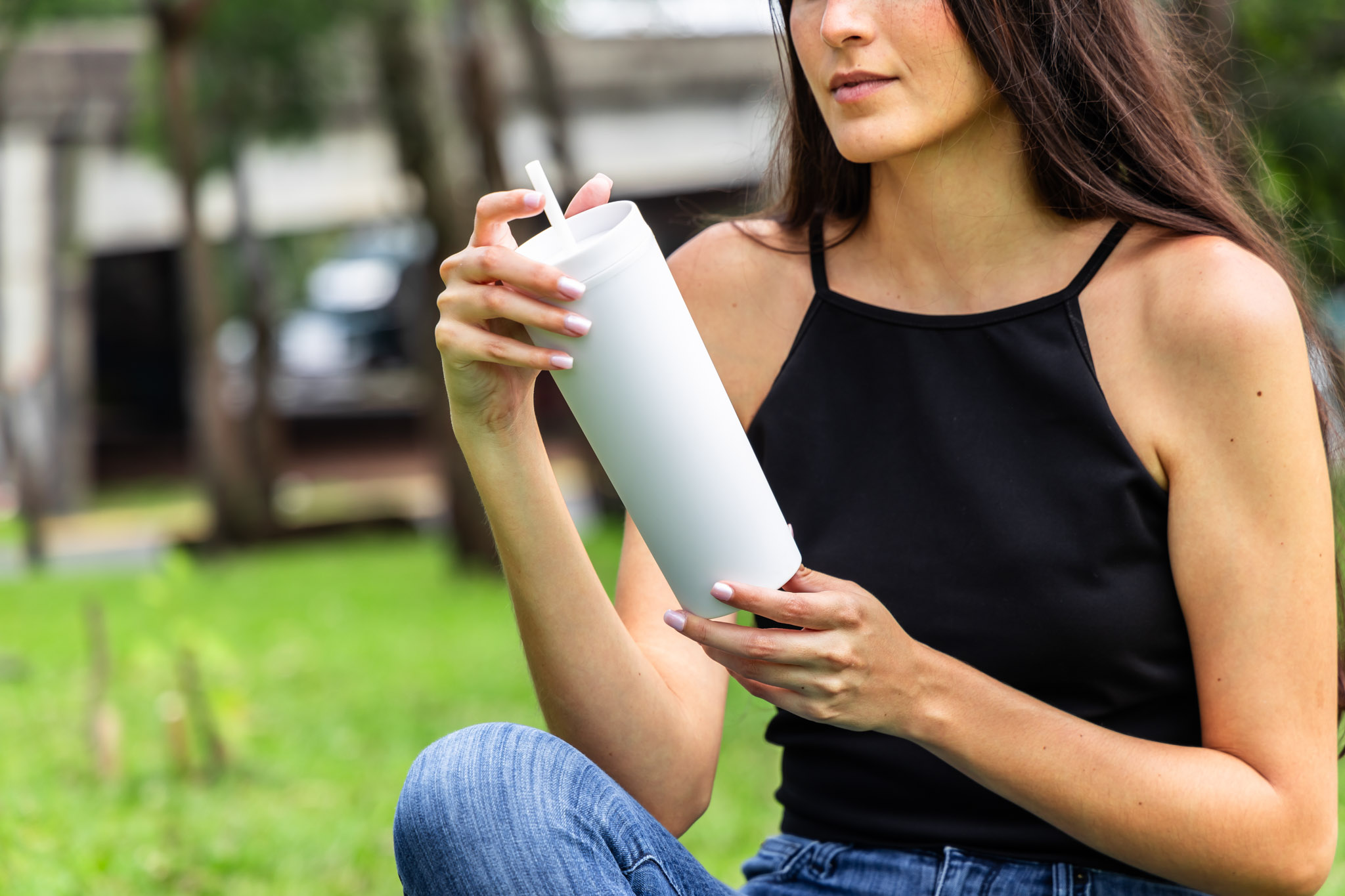 Picture of 18 oz Slique Recycled Tumbler
