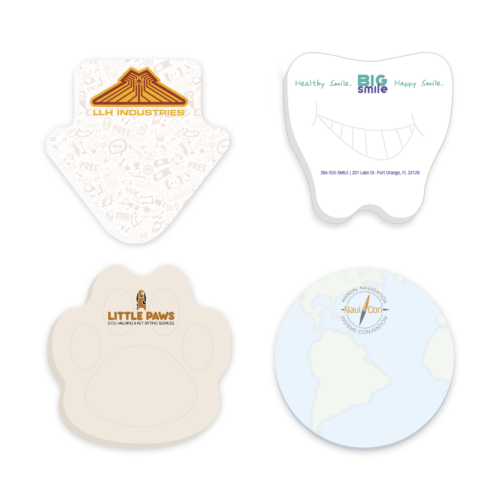 Picture of Souvenir® Sticky Note™ 3" x 3" Die Cut Pad, 50 sheet
