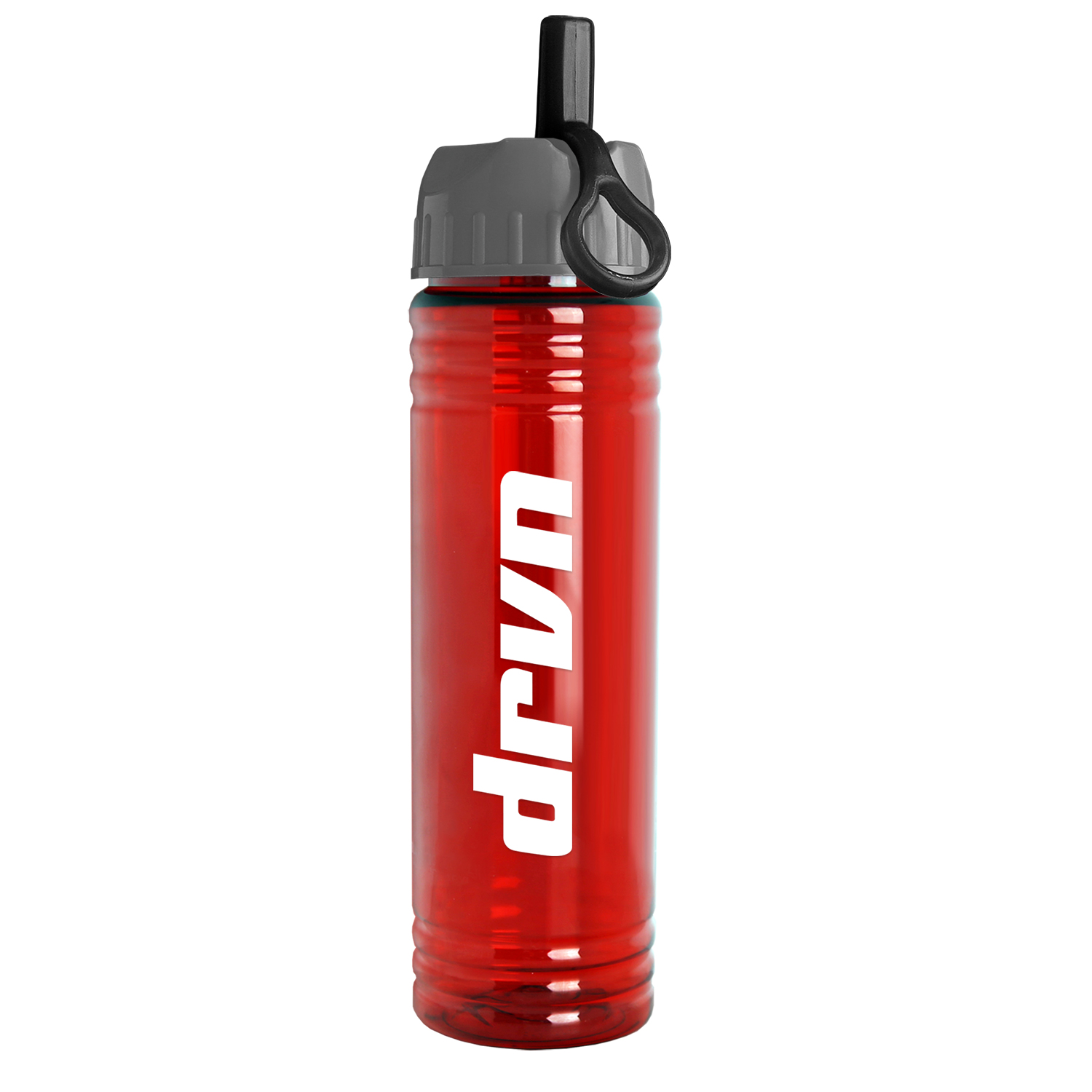 Picture of 24 Oz. Slim Fit Sports Water Bottle w/Ring Straw Lid