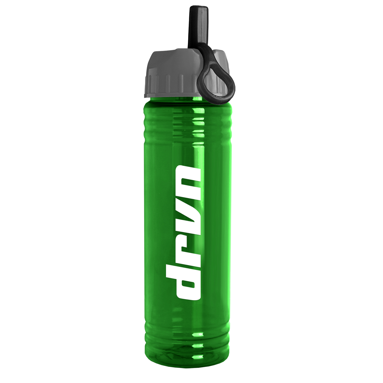 Picture of 24 Oz. Slim Fit Sports Water Bottle w/Ring Straw Lid