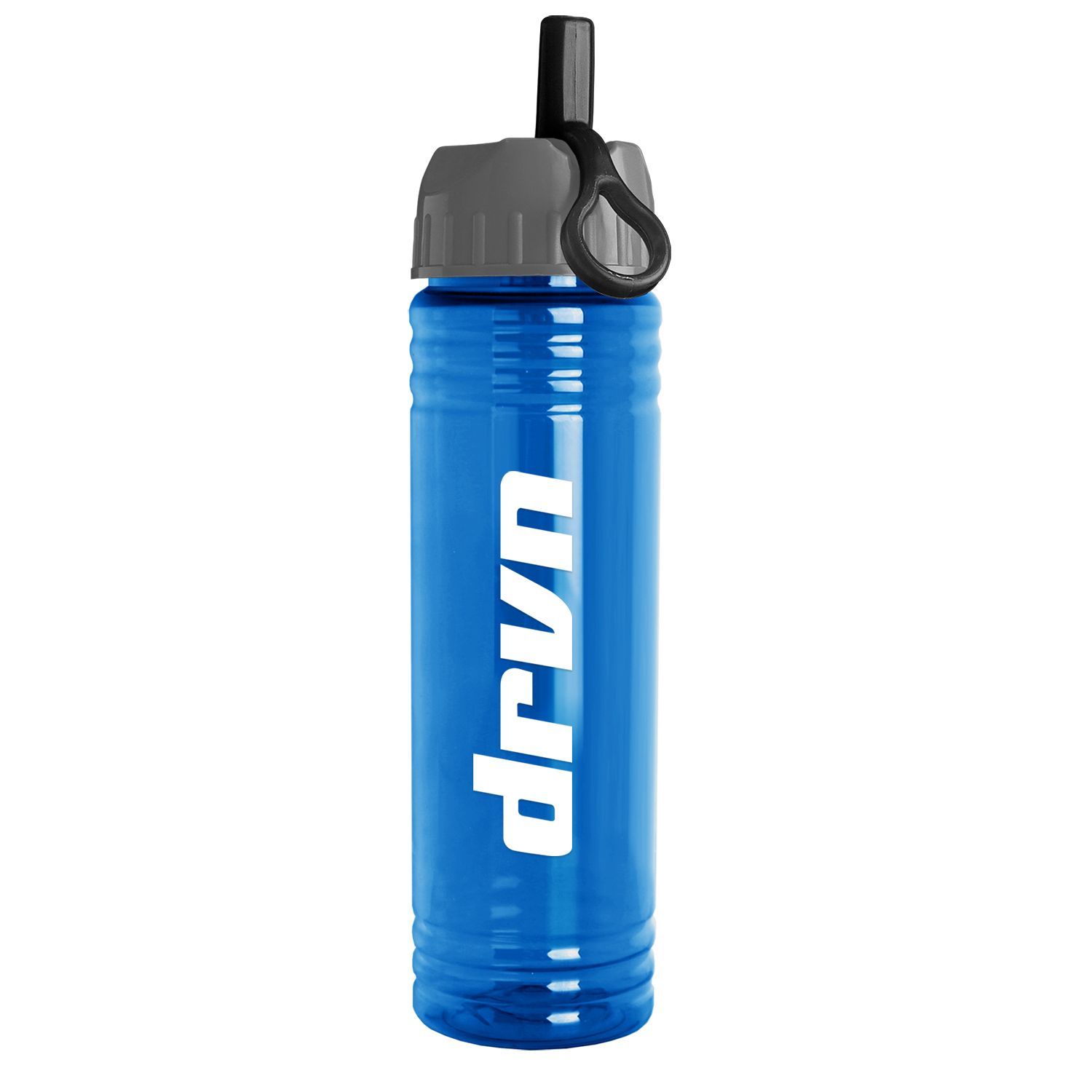 Picture of 24 Oz. Slim Fit Sports Water Bottle w/Ring Straw Lid