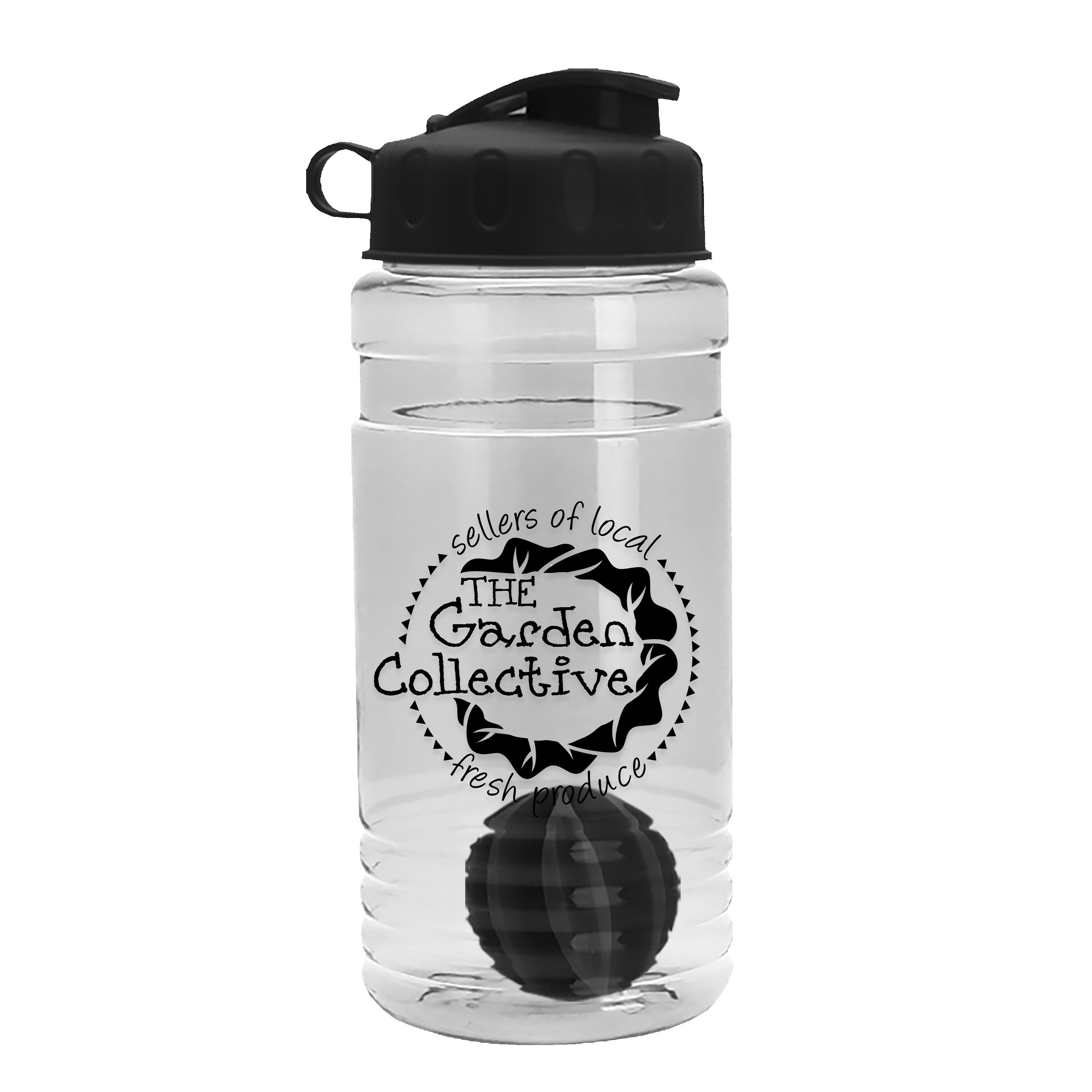 Picture of Garyline® Groove Tritan® Shaker Bottle with Flip-Top Lid and Mixing Ball - 20 oz.