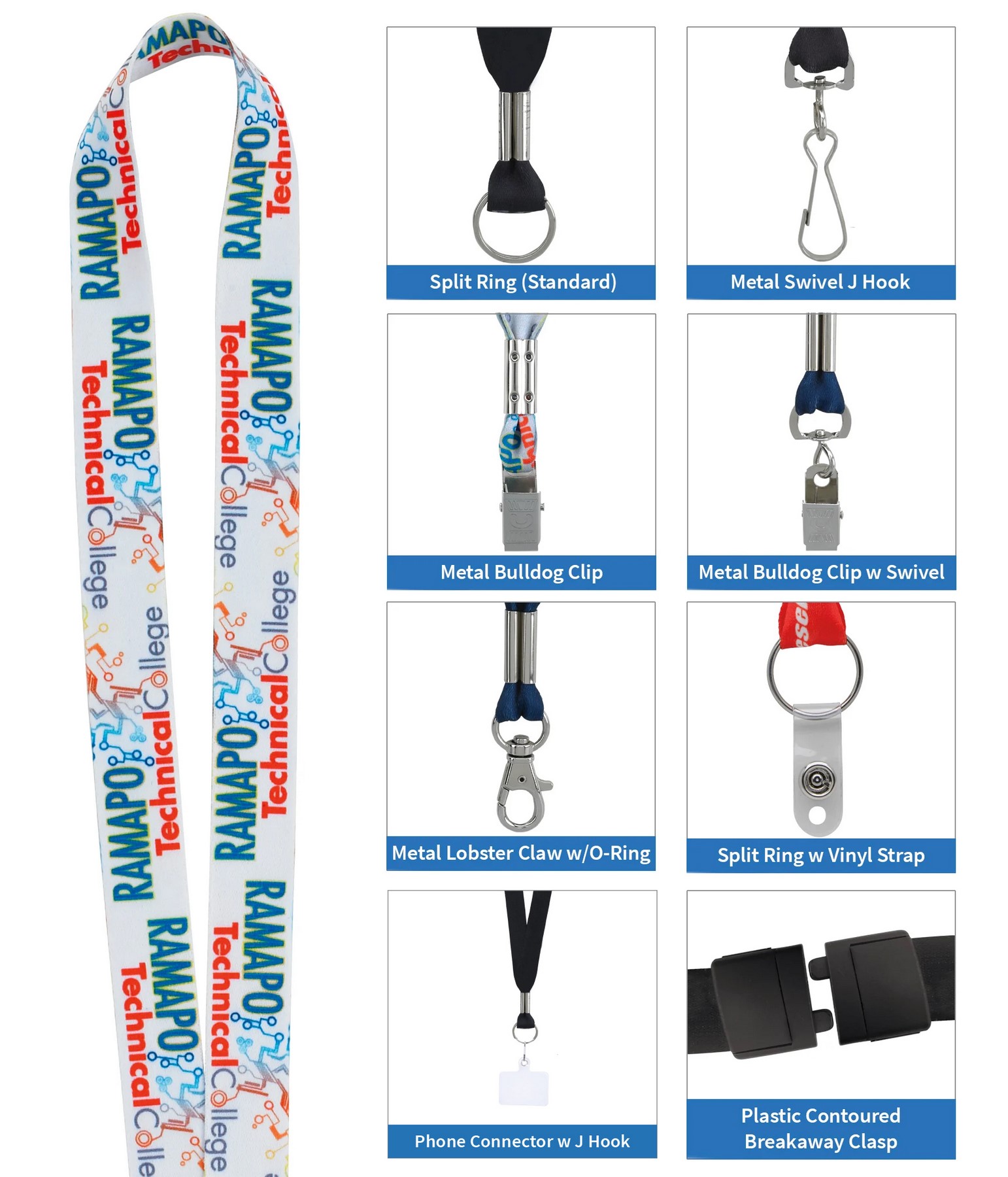 Picture of Good Value™ 3/4" Fine-Print Lanyard