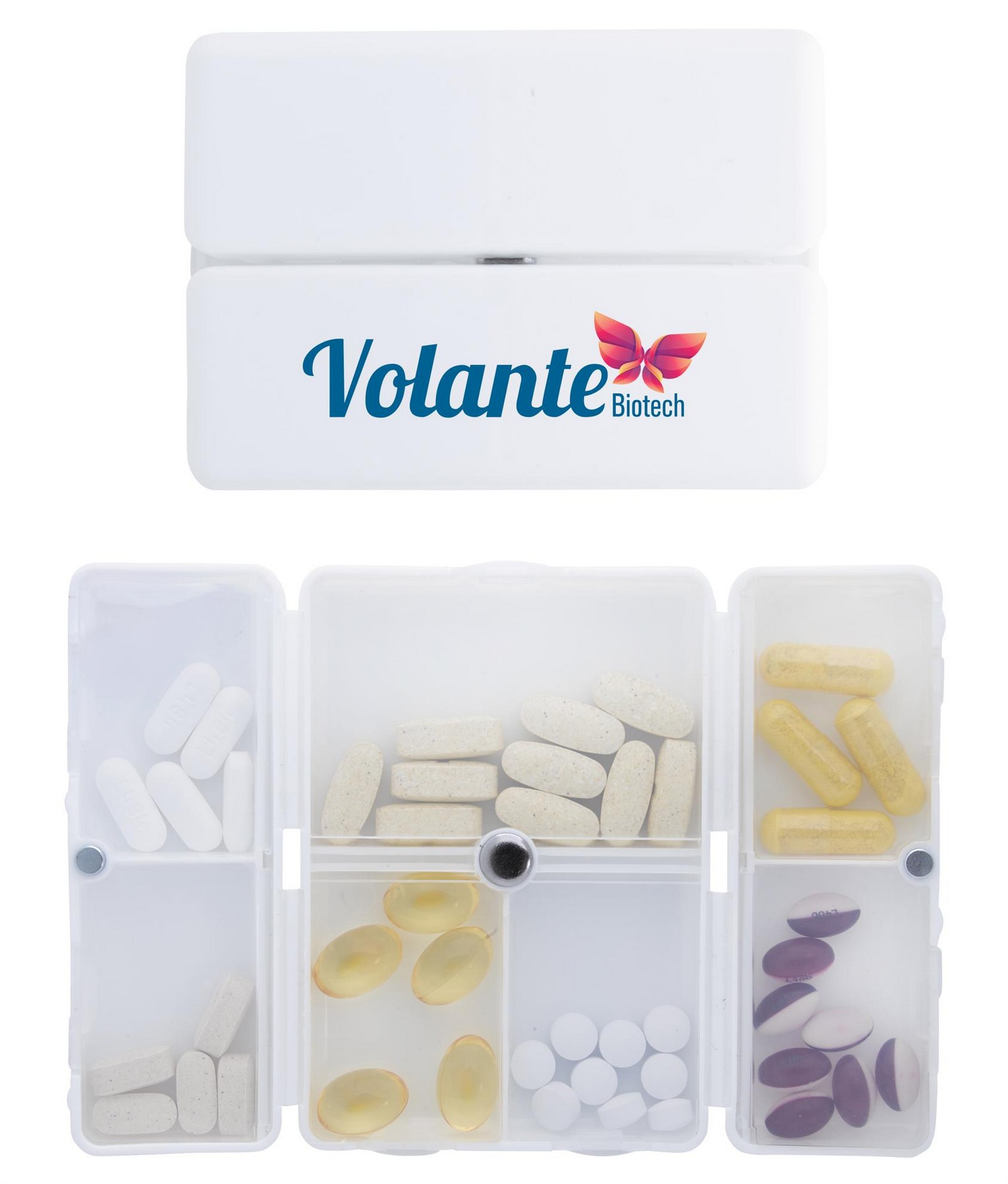 Picture of Good Value™ Magnetic Dual-Open Pill Box