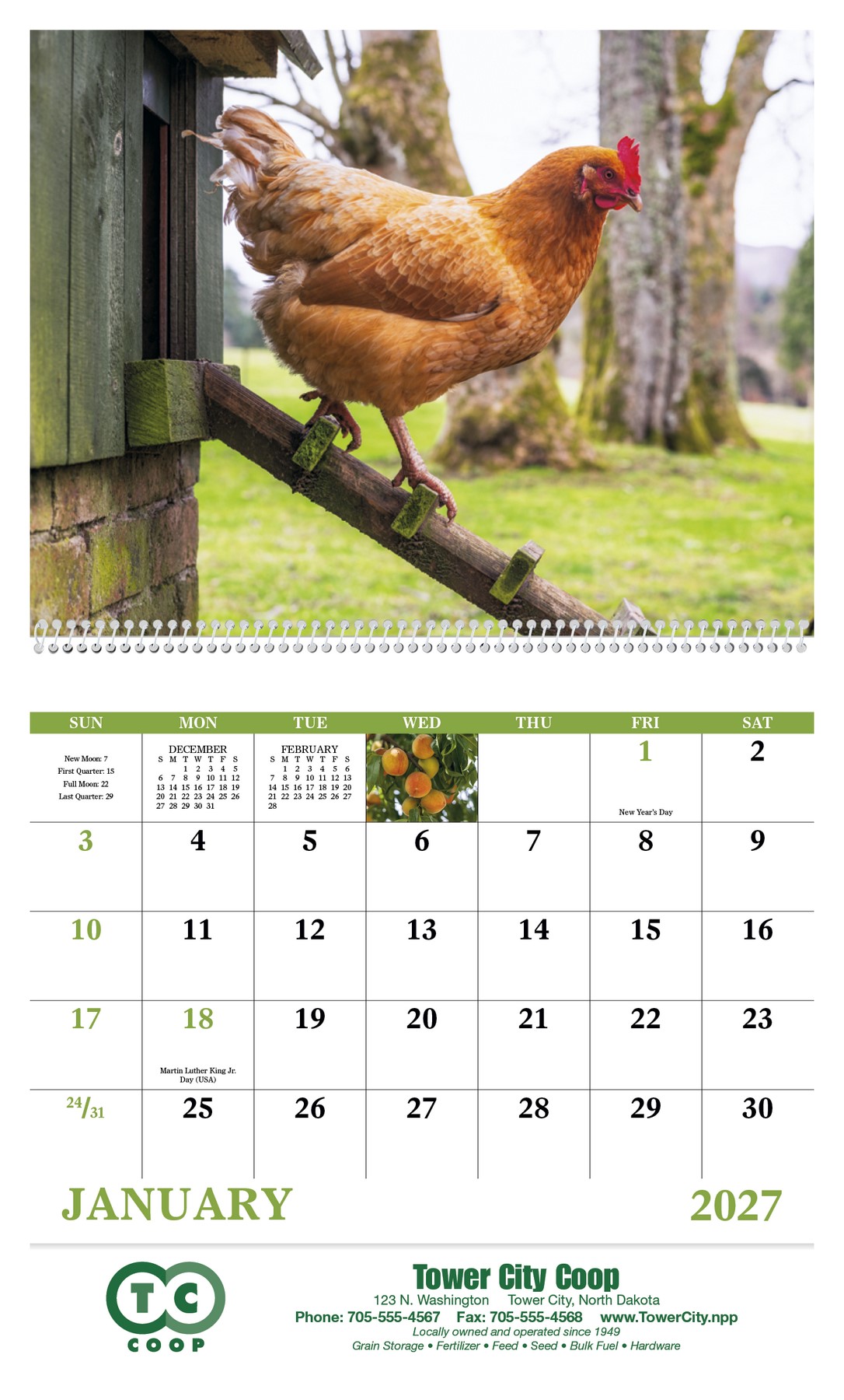 Picture of Good Value™ Agriculture - Spiral Calendar