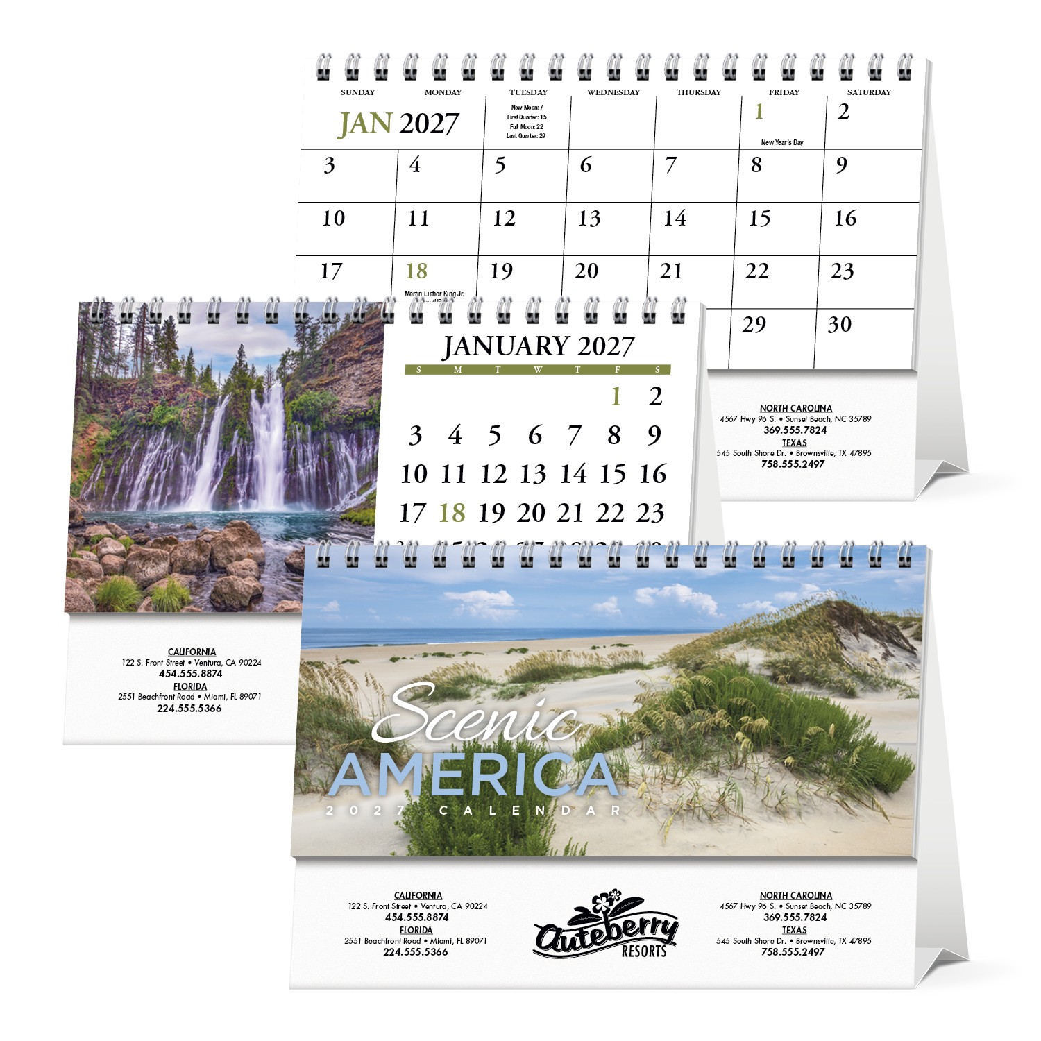 Picture of HotLine® Products Scenic America® Desk Tent Calendar