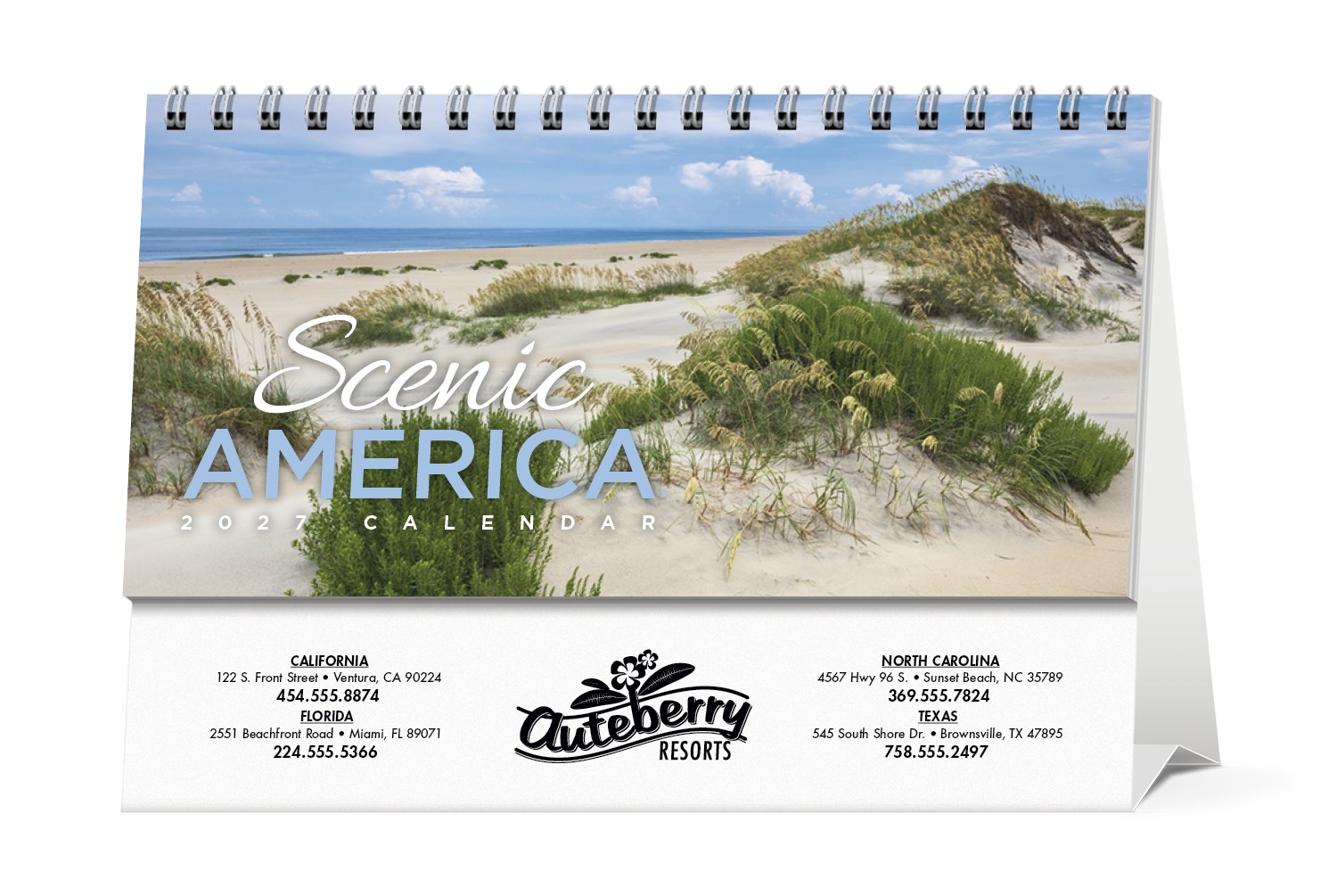 Picture of HotLine® Products Scenic America® Desk Tent Calendar