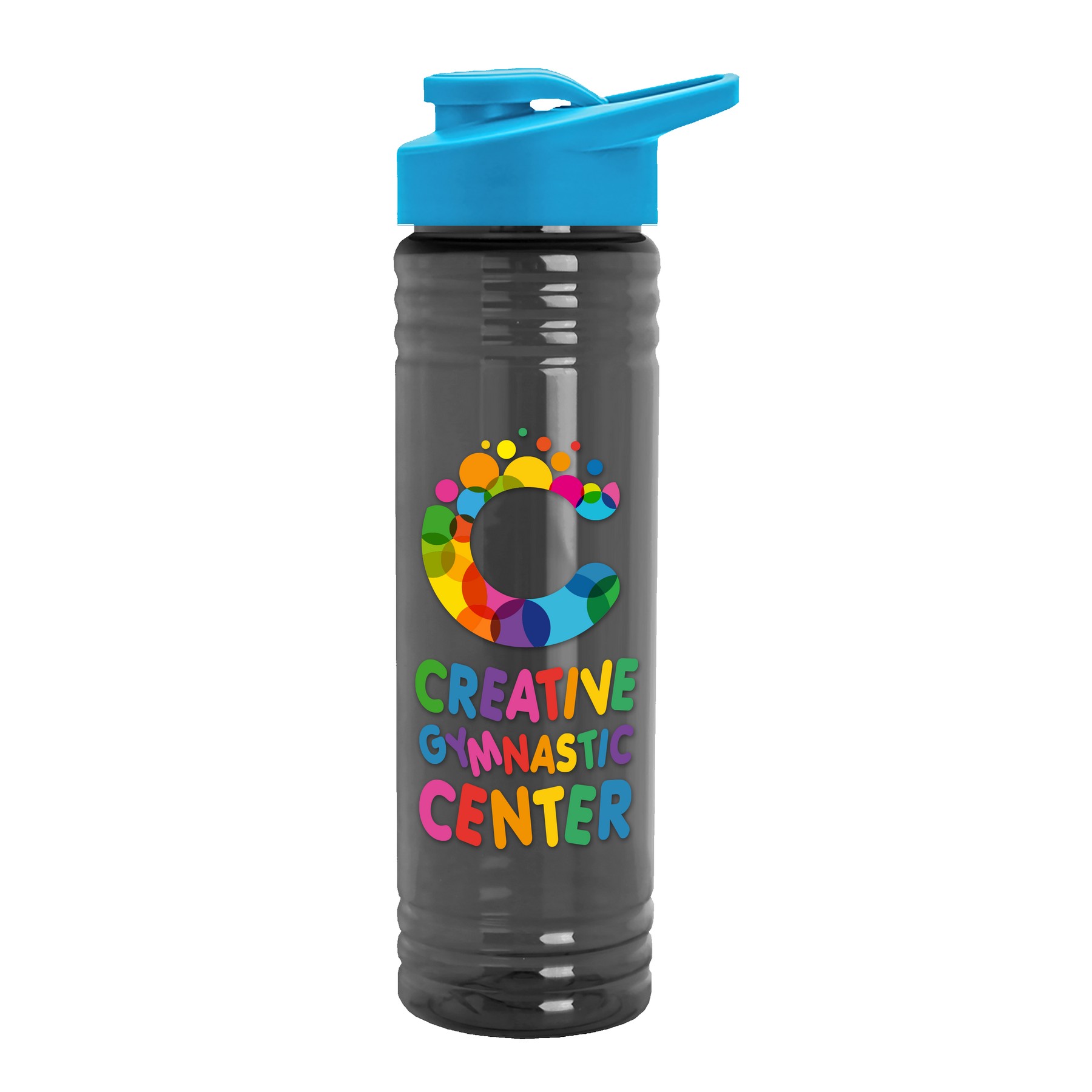 Picture of Garyline® Slim Fit RPET Bottle with Drink-Thru Lid - 24 oz.