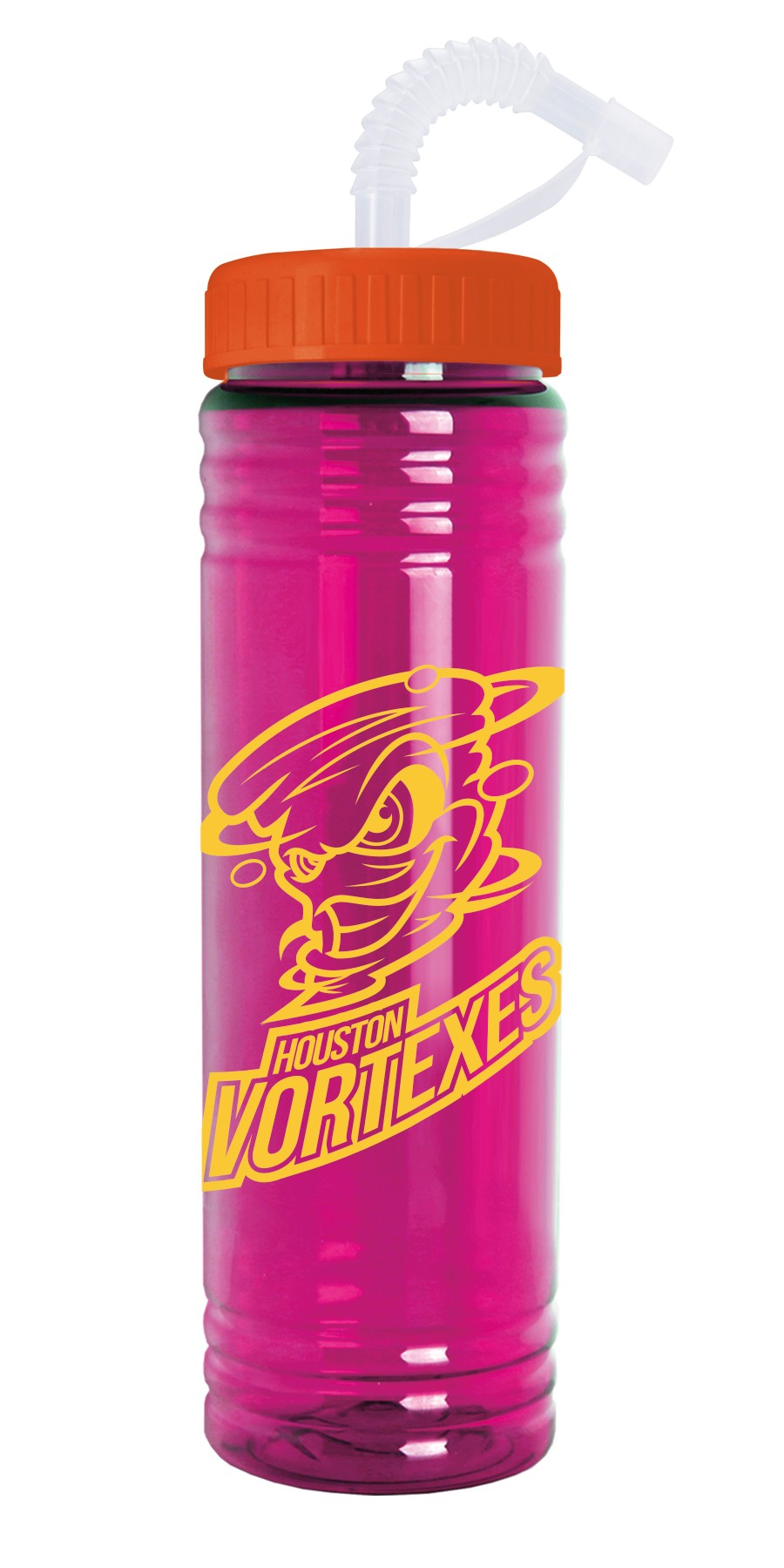 Picture of Garyline® Slim Fit Water Bottle With Straw Lid - 24 oz.