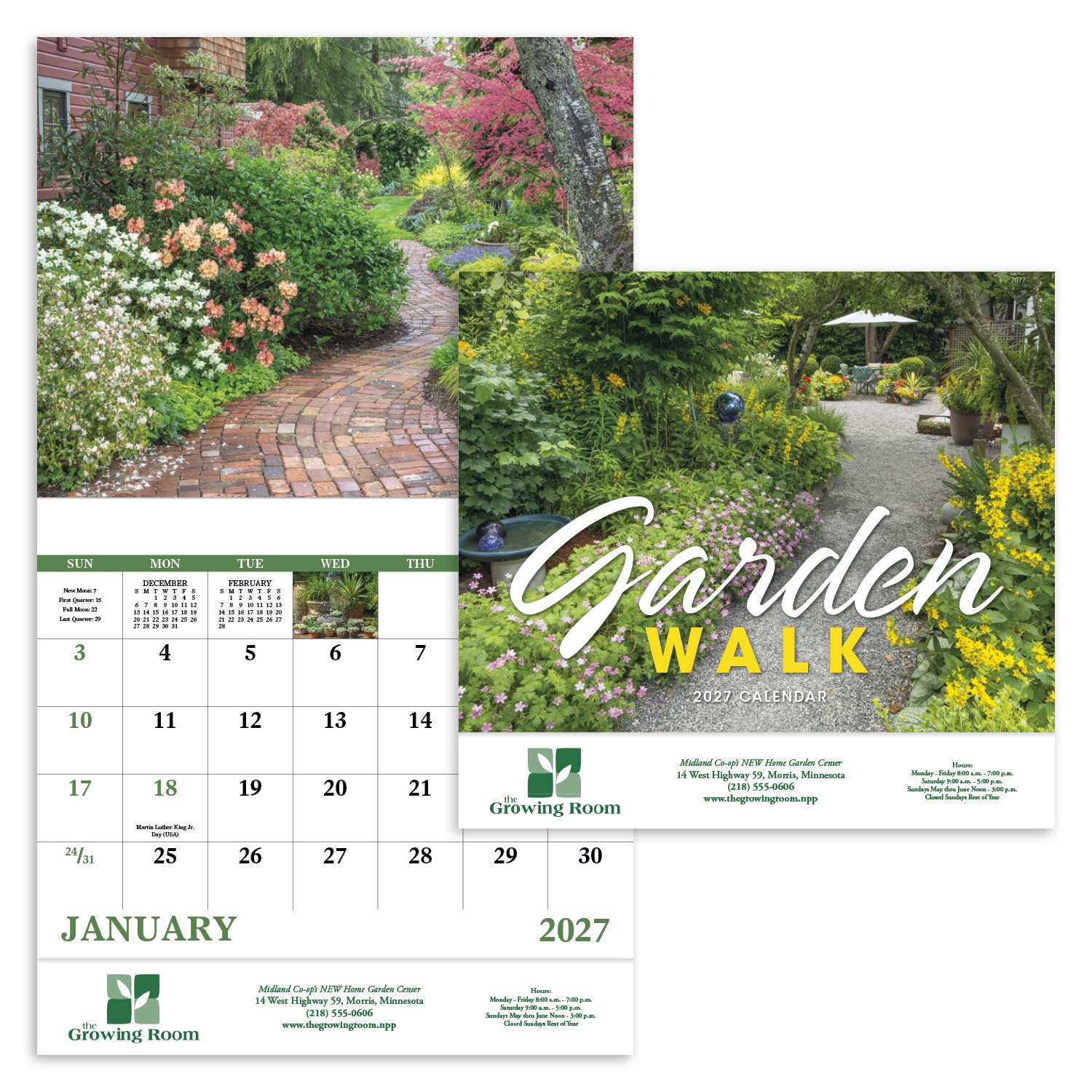 Picture of Good Value™ Garden Walk - Stapled Calendar