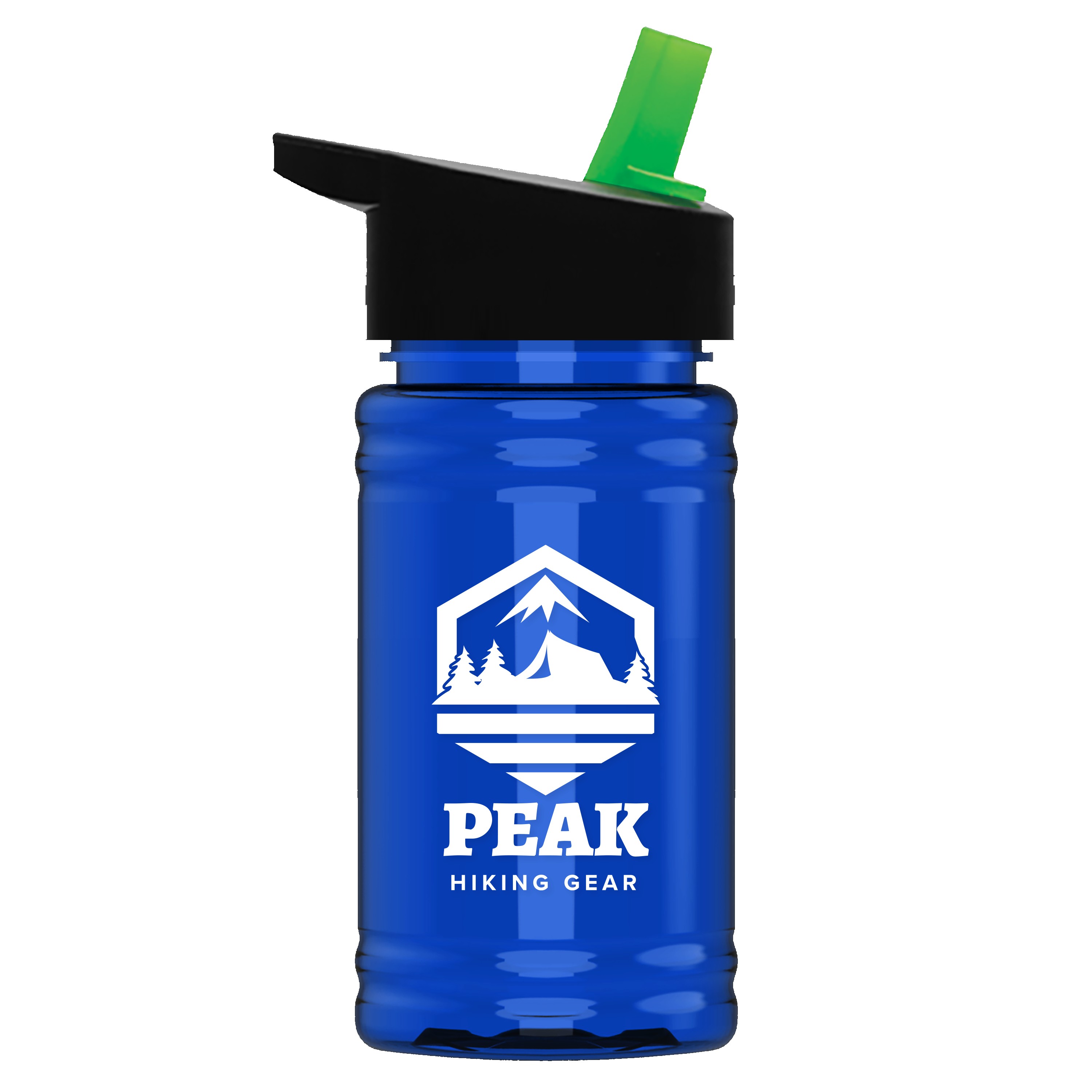 Picture of Garyline® Mini RPET Bottle with Flip-Straw Lid - 16 oz.