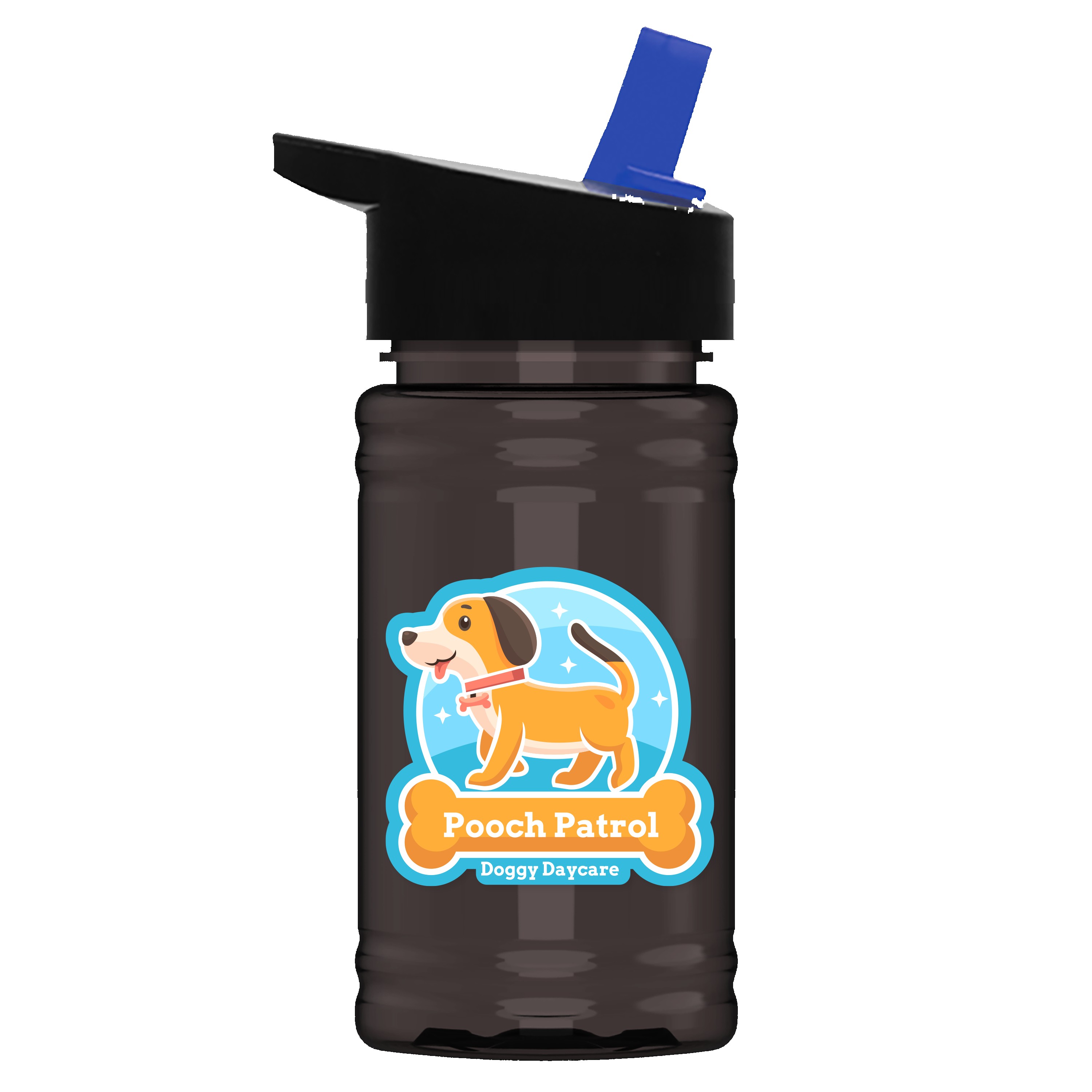 Picture of Garyline® Mini RPET Bottle with Flip-Straw Lid - 16 oz.