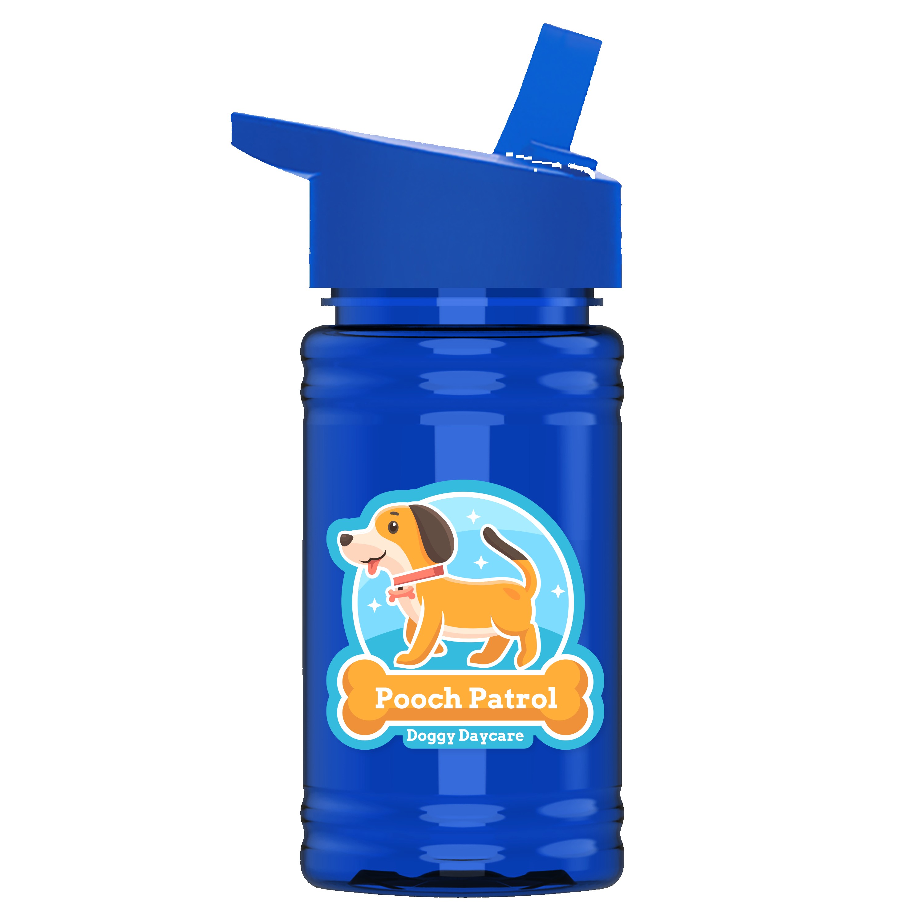 Picture of Garyline® Mini RPET Bottle with Flip-Straw Lid - 16 oz.