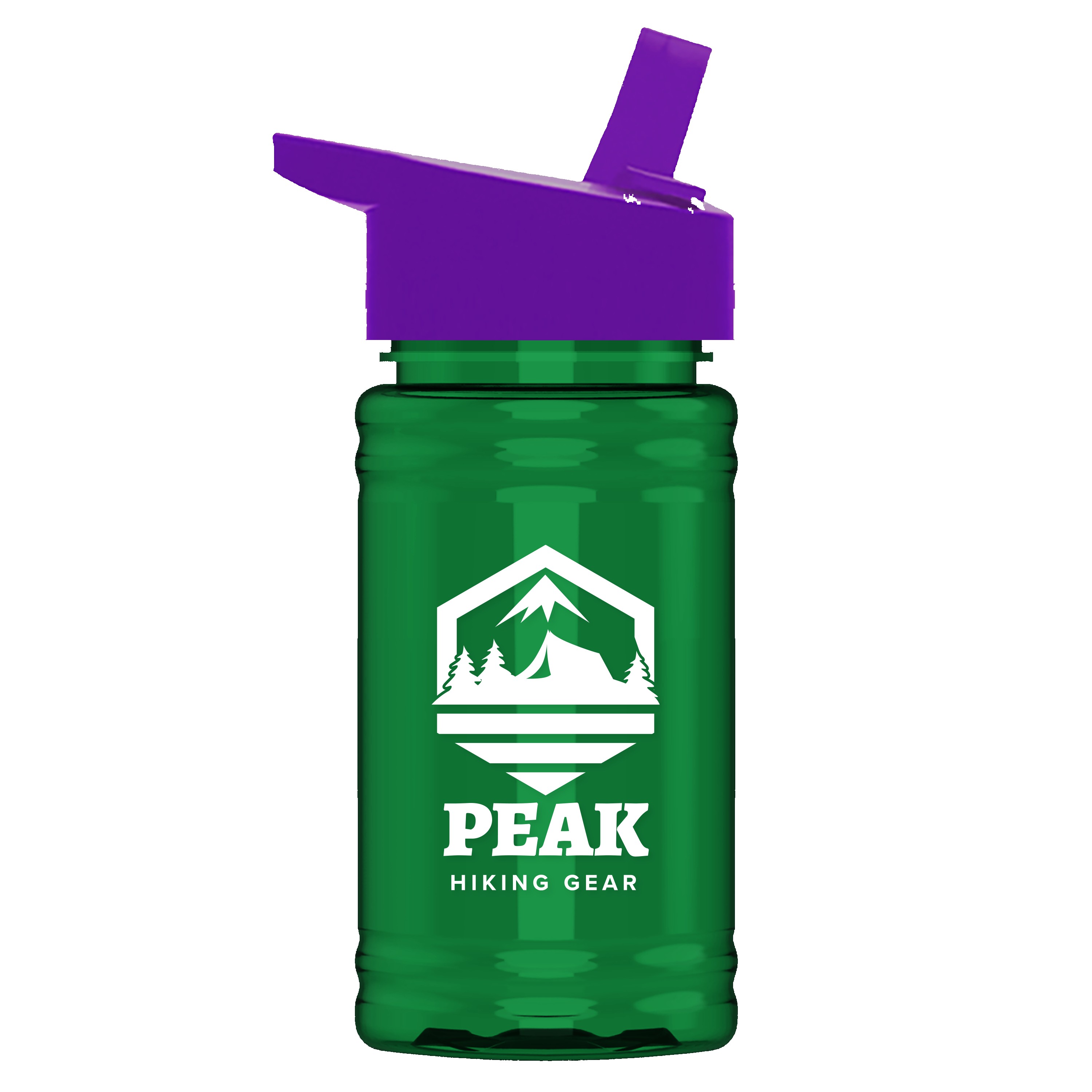Picture of Garyline® Mini RPET Bottle with Flip-Straw Lid - 16 oz.