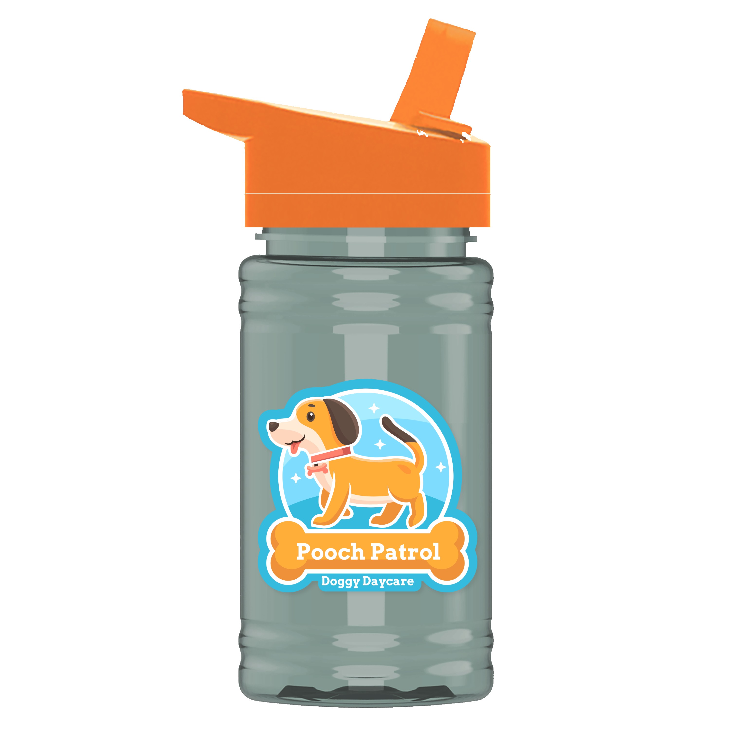 Picture of Garyline® Mini RPET Bottle with Flip-Straw Lid - 16 oz.