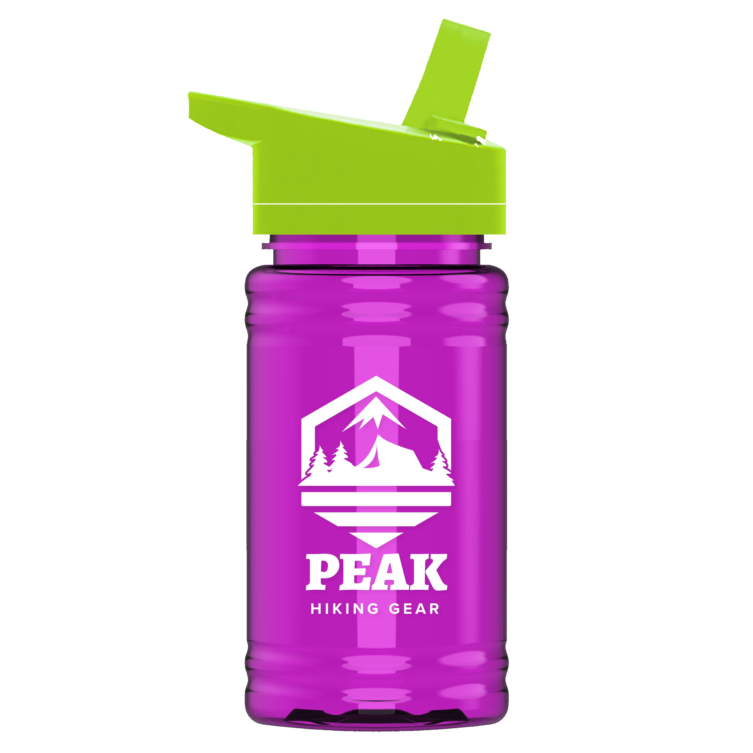 Picture of Garyline® Mini RPET Bottle with Flip-Straw Lid - 16 oz.