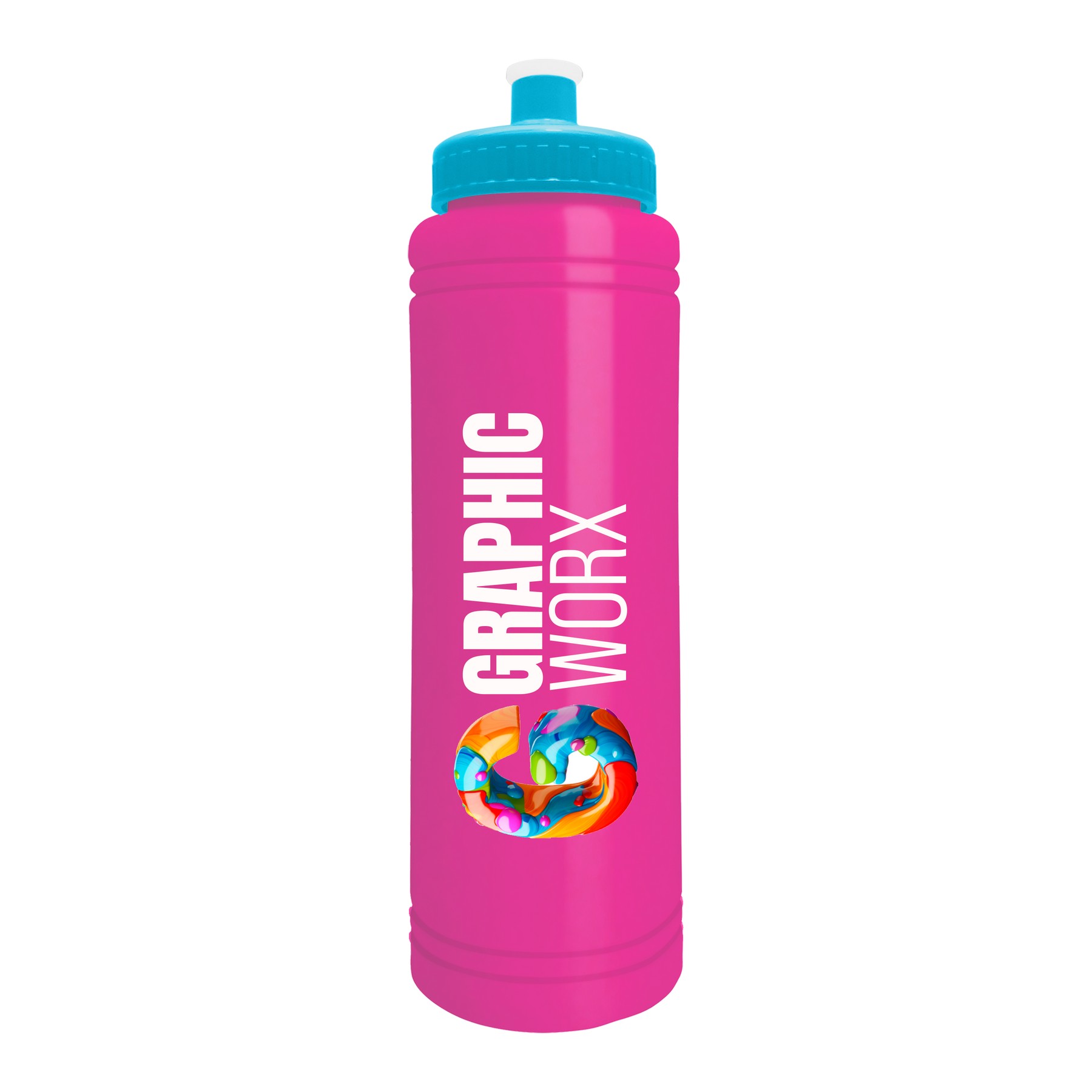 Picture of Garyline® Slim Line Bottle with Push-Pull Lid - 25 oz.
