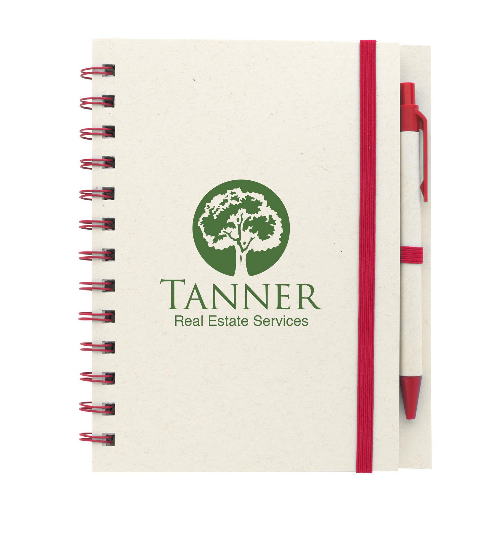 Picture of Good Value™ BoC Recycled Paper Spiral Notebook with Pen