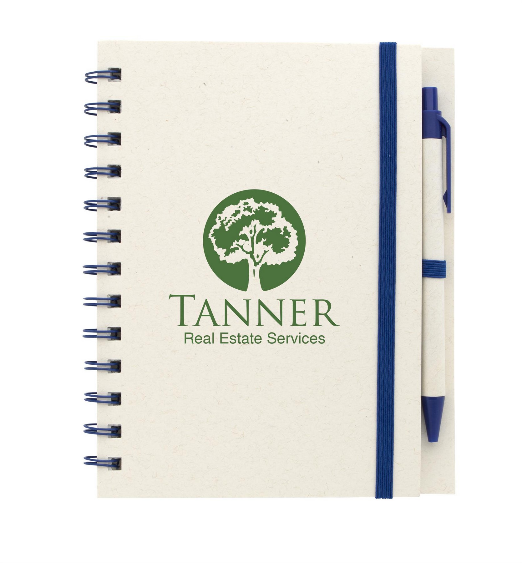 Picture of Good Value™ BoC Recycled Paper Spiral Notebook with Pen