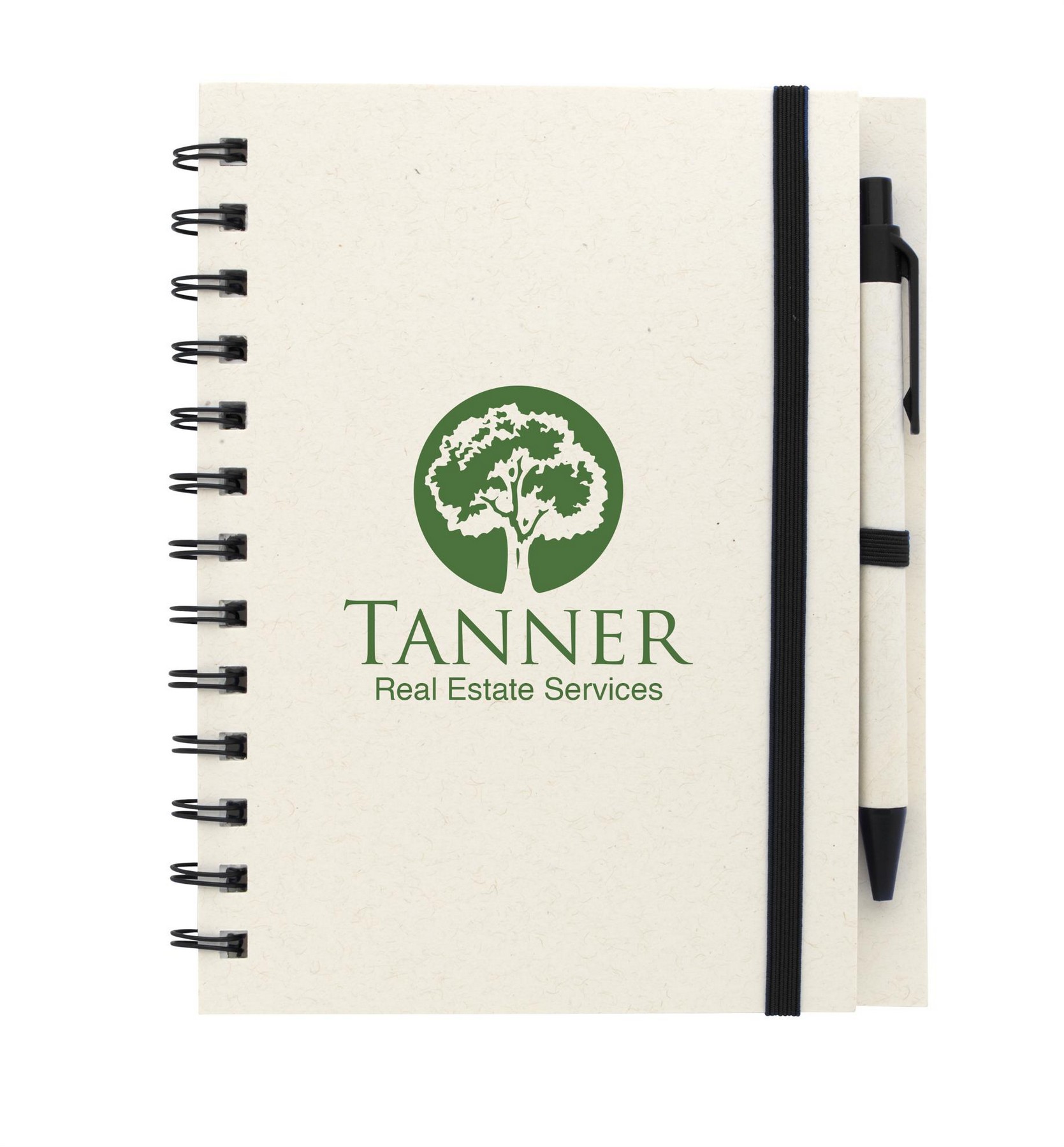 Picture of Good Value™ BoC Recycled Paper Spiral Notebook with Pen