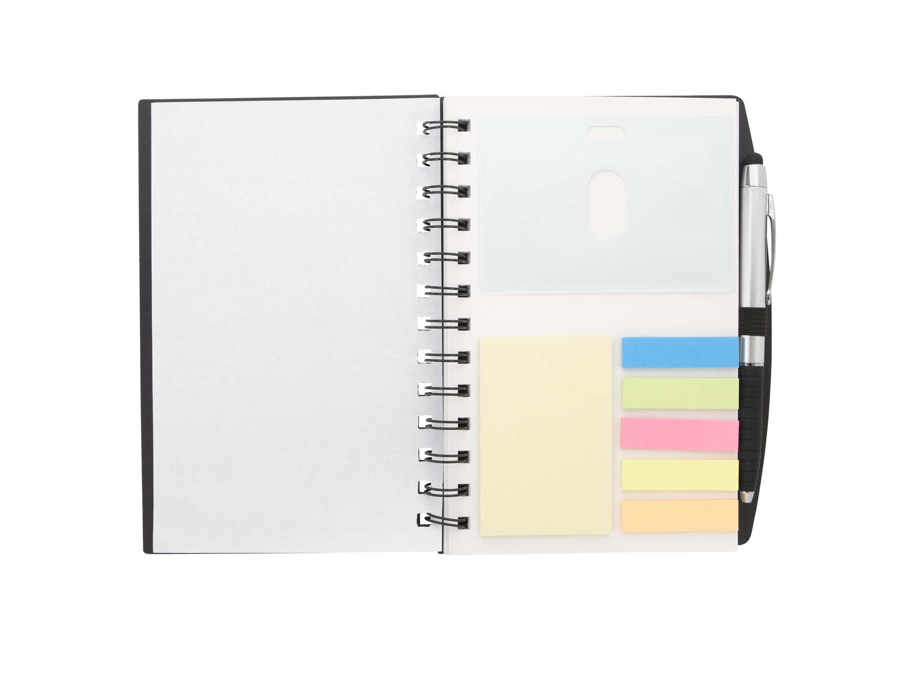 Picture of Good Value™ 5" x 7" Ruler Notebook with Flags and Stylus Pen
