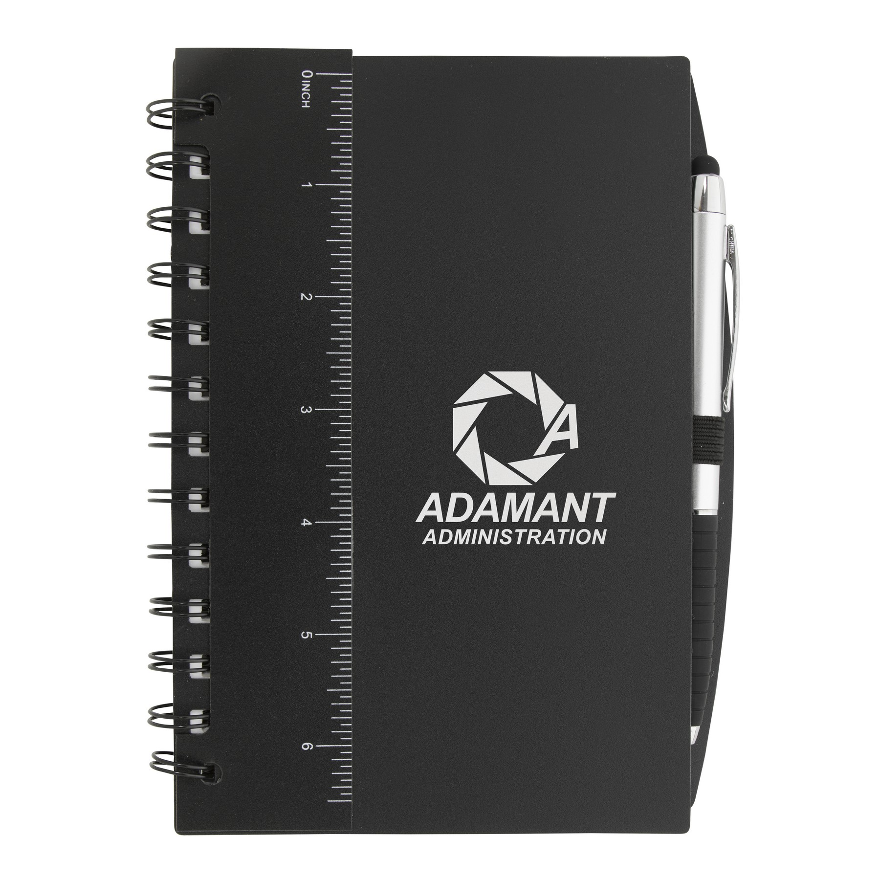 Picture of Good Value™ 5" x 7" Ruler Notebook with Flags and Stylus Pen