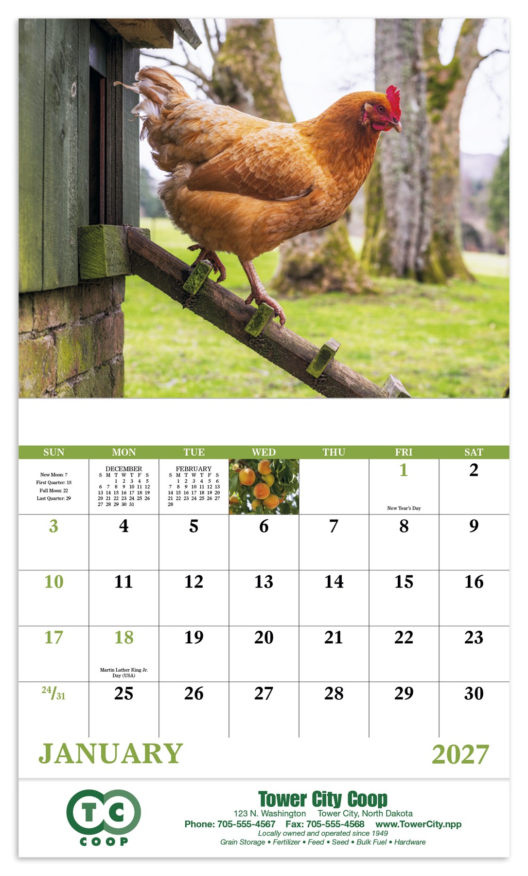 Picture of Good Value™ Agriculture - Stapled Calendar