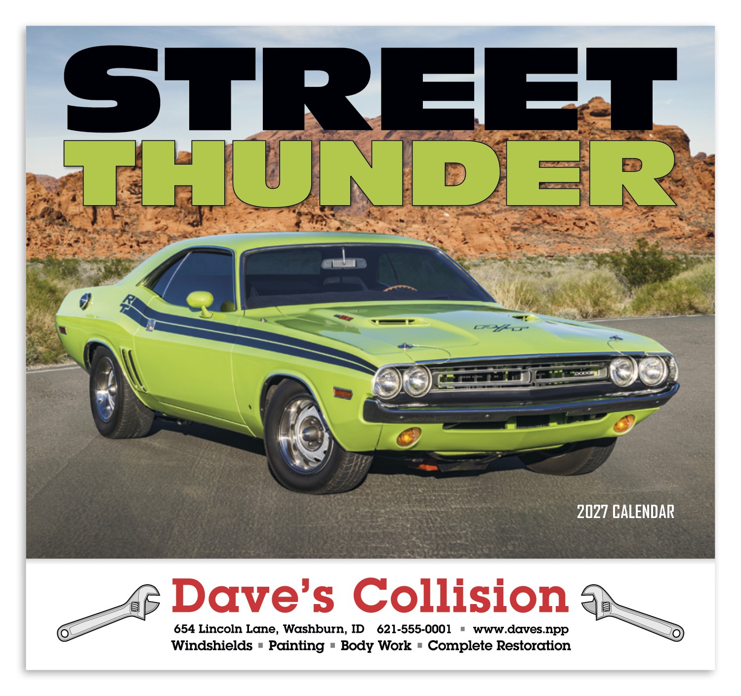 Picture of HotLine® Products Street Thunder Appointment Calendar - Stapled