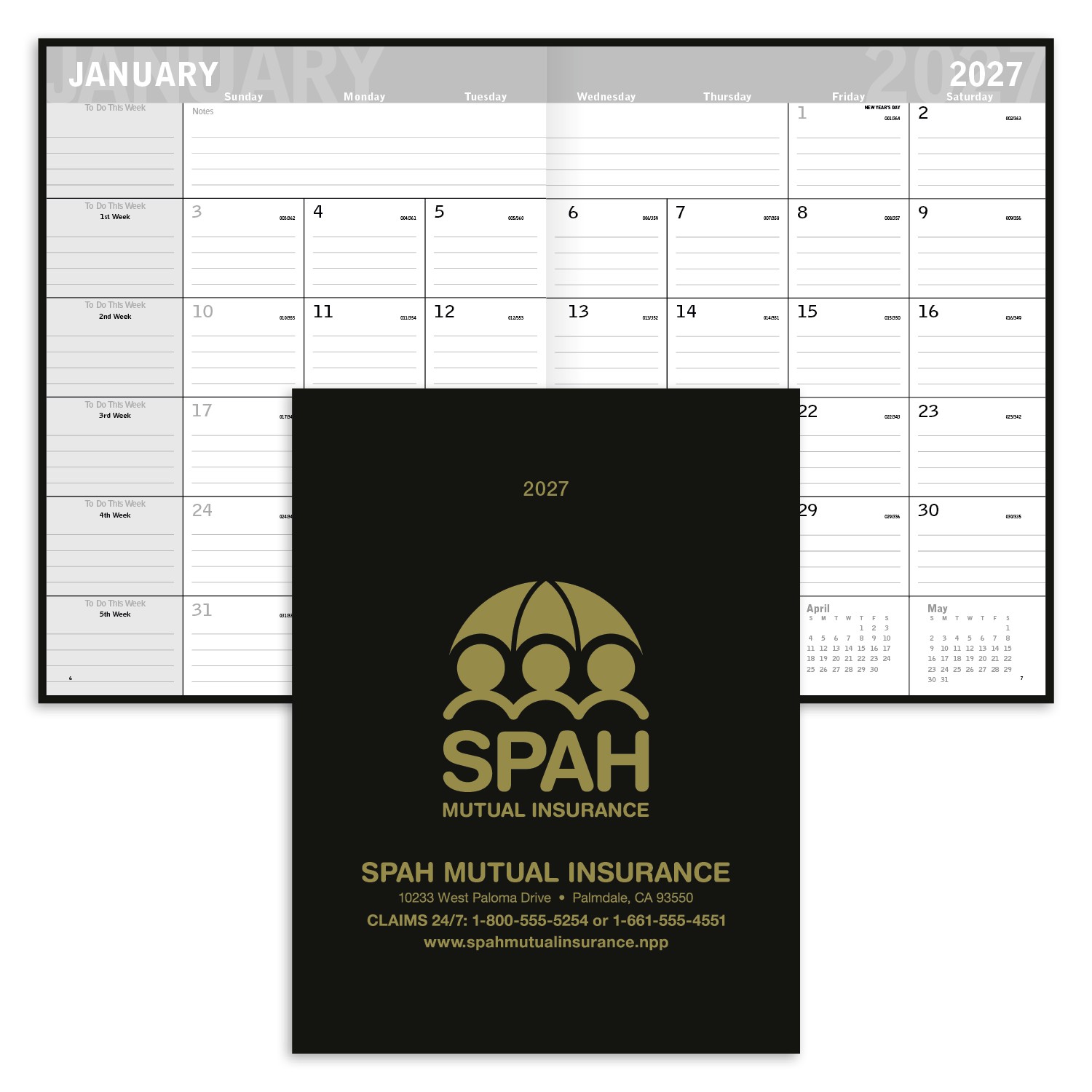 Picture of Triumph® Calendars Classic Monthly Planner