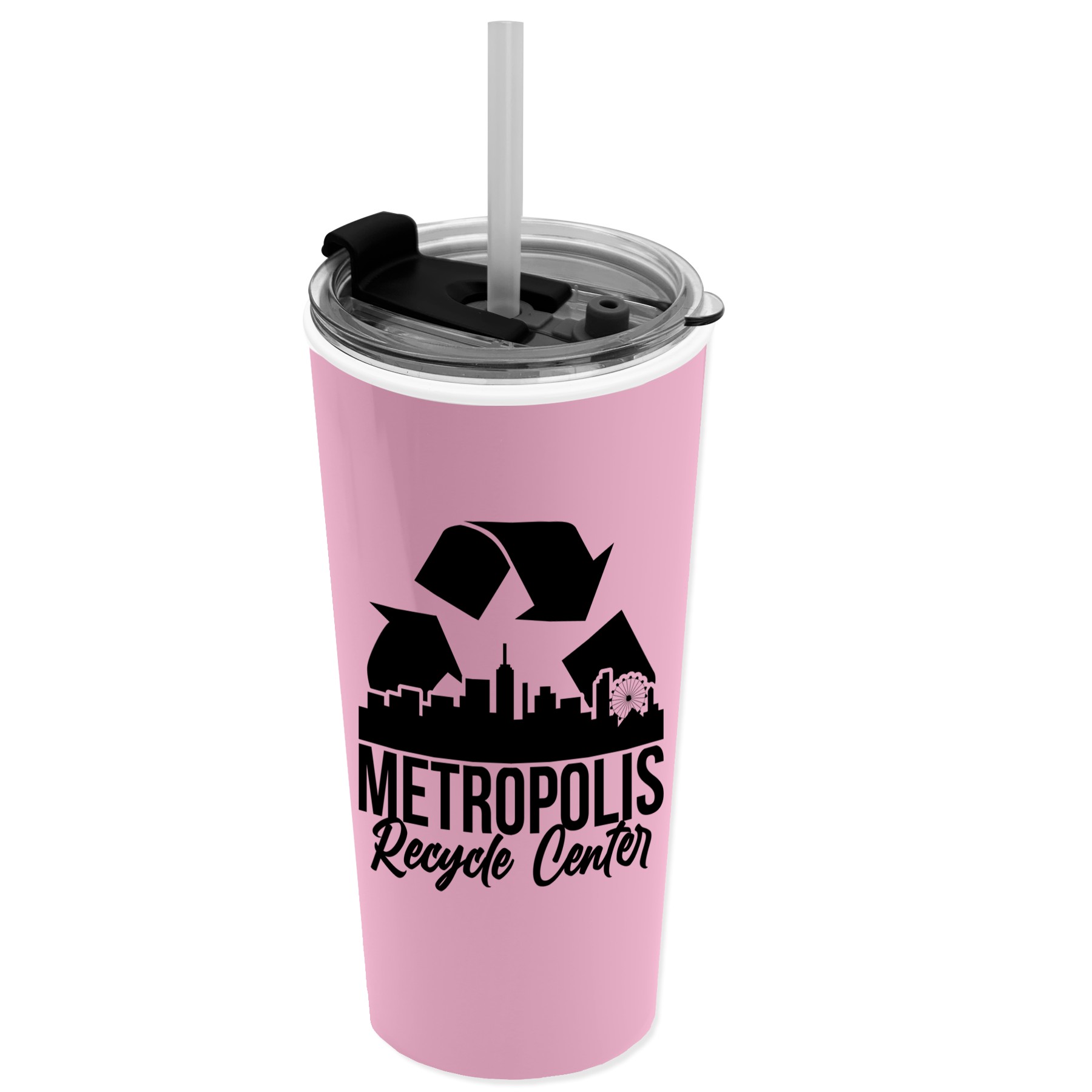Picture of Garyline® Roadmaster Travel Tumbler with 2-in-1 Lid with Straw - 18 oz.