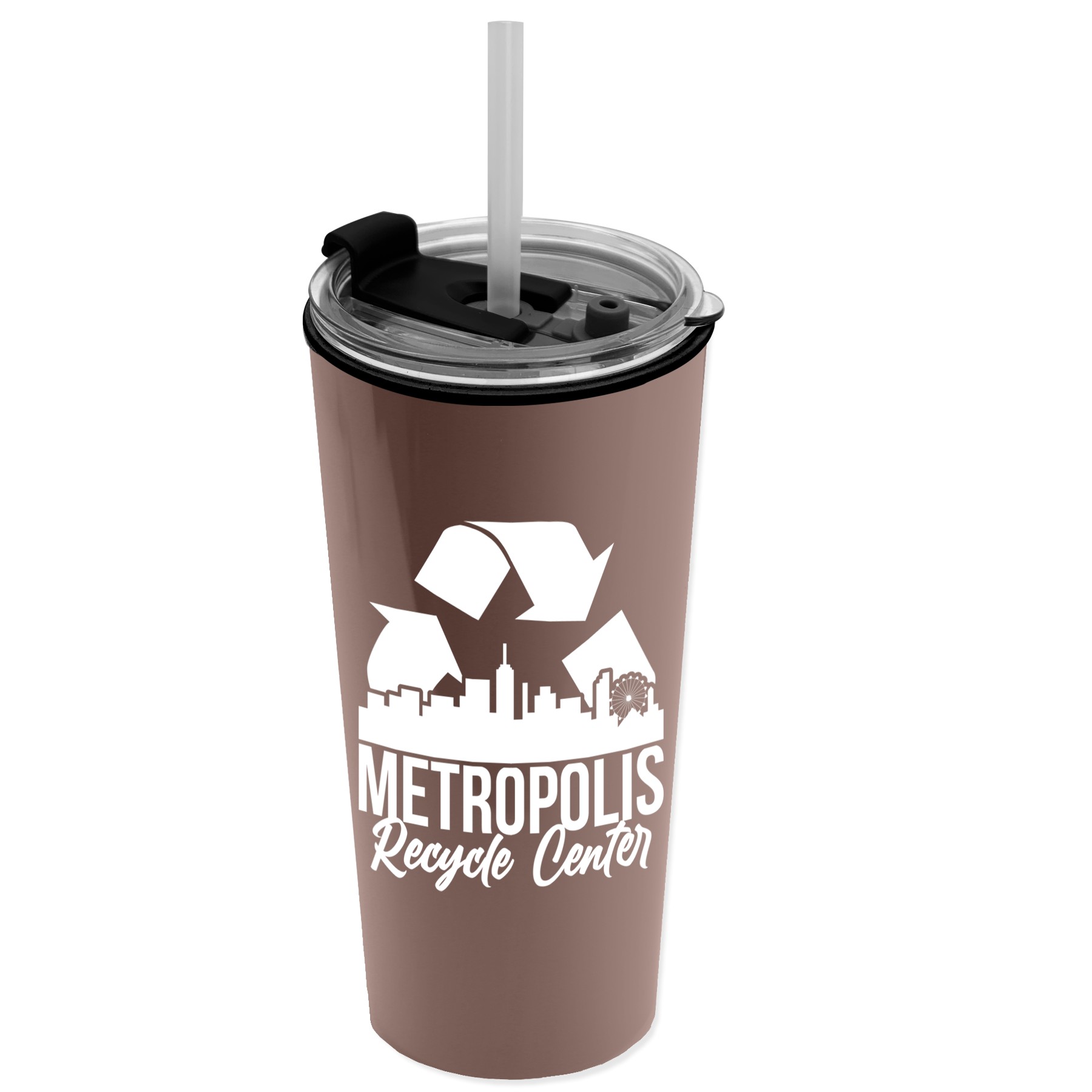 Picture of Garyline® Roadmaster Travel Tumbler with 2-in-1 Lid with Straw - 18 oz.