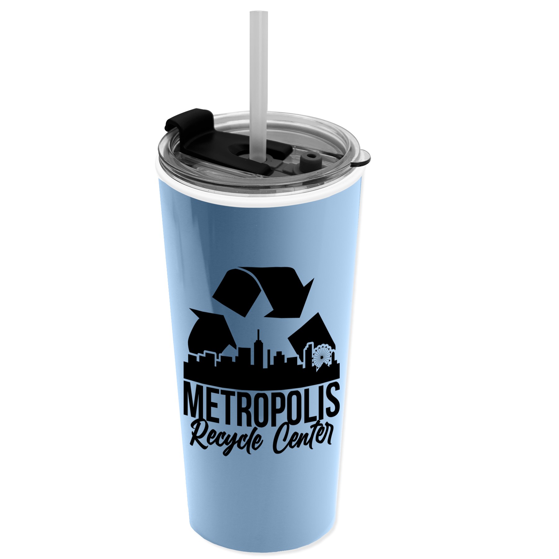 Picture of Garyline® Roadmaster Travel Tumbler with 2-in-1 Lid with Straw - 18 oz.