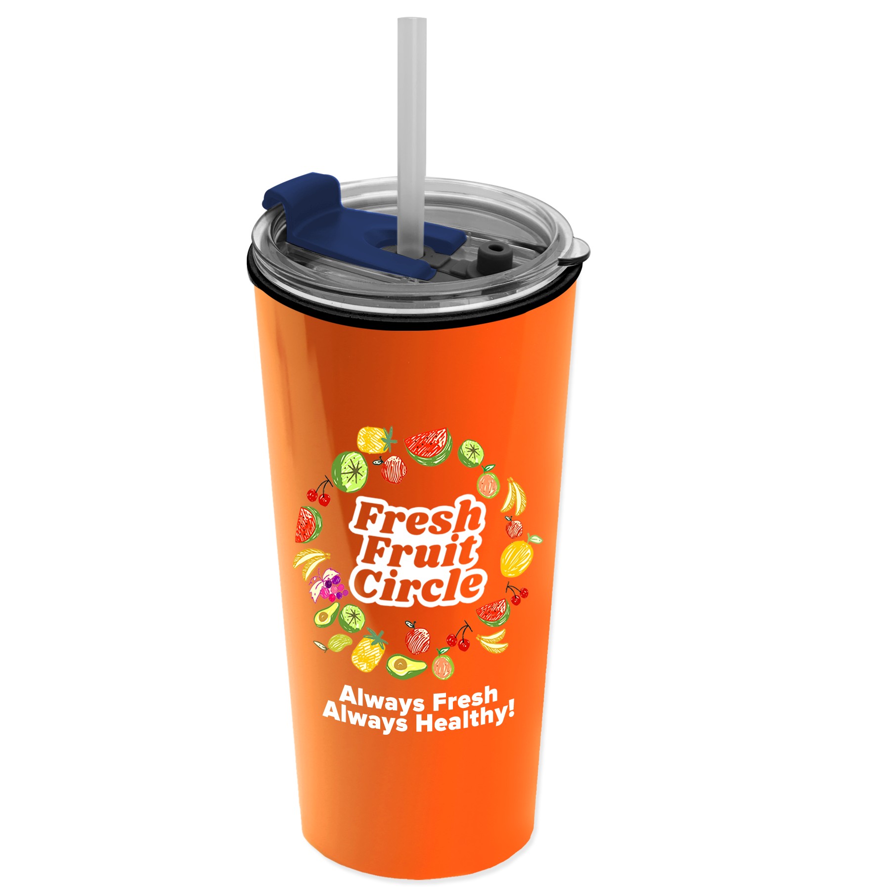 Picture of Garyline® Roadmaster Travel Tumbler with 2-in-1 Lid with Straw - 18 oz.