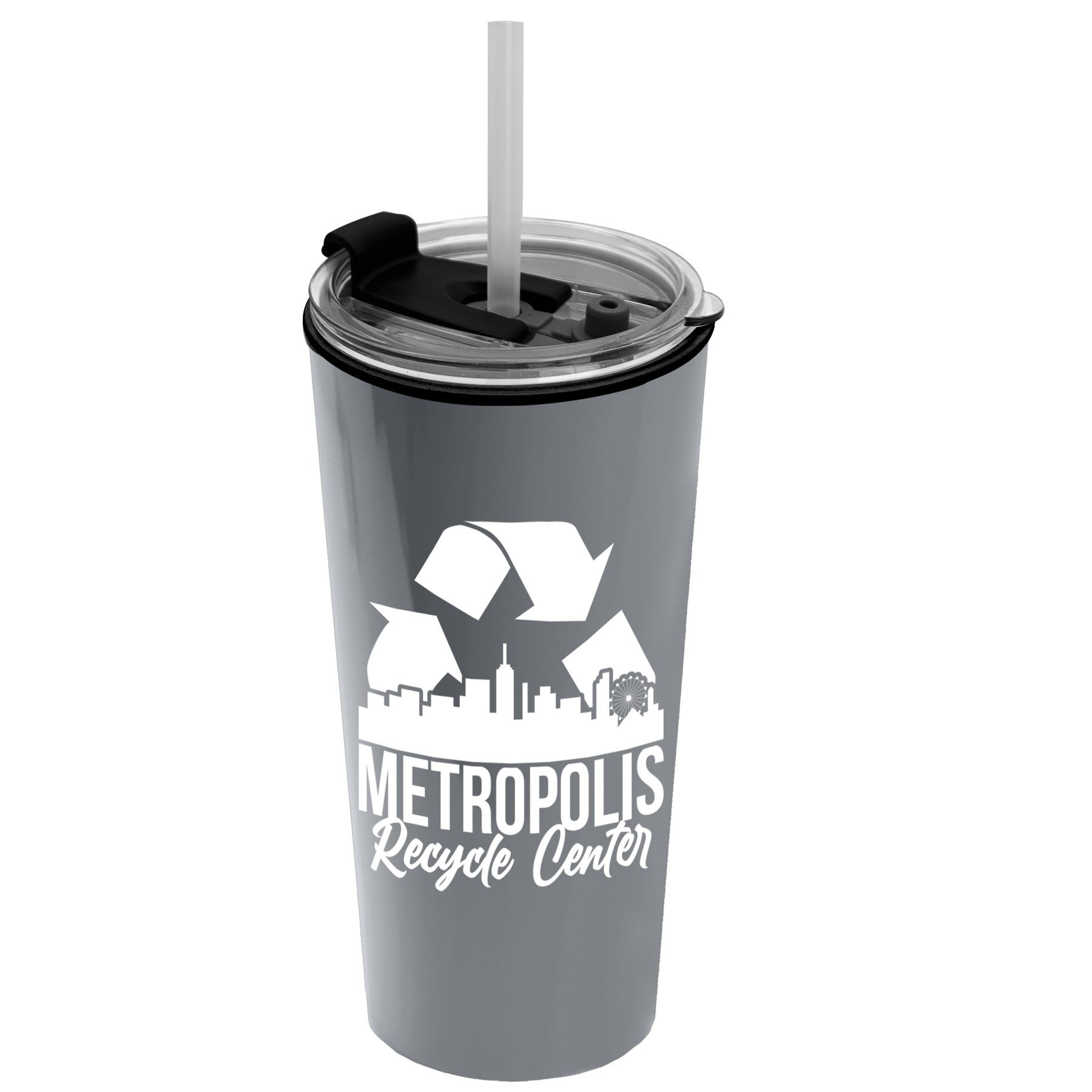 Picture of Garyline® Roadmaster Travel Tumbler with 2-in-1 Lid with Straw - 18 oz.