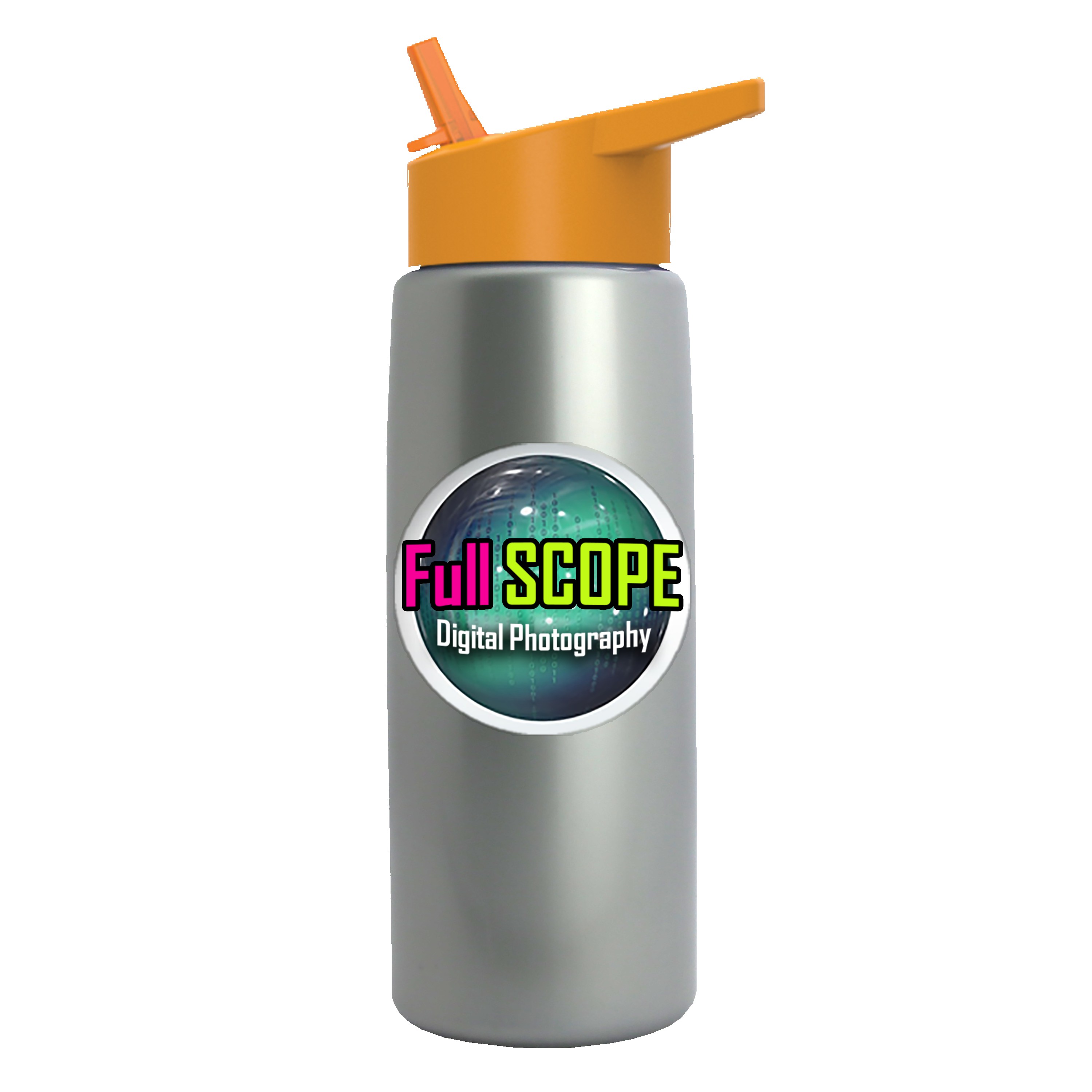 Picture of Garyline® Flair Tritan® Metallike Bottle with Flip-Straw Lid - 26 oz.