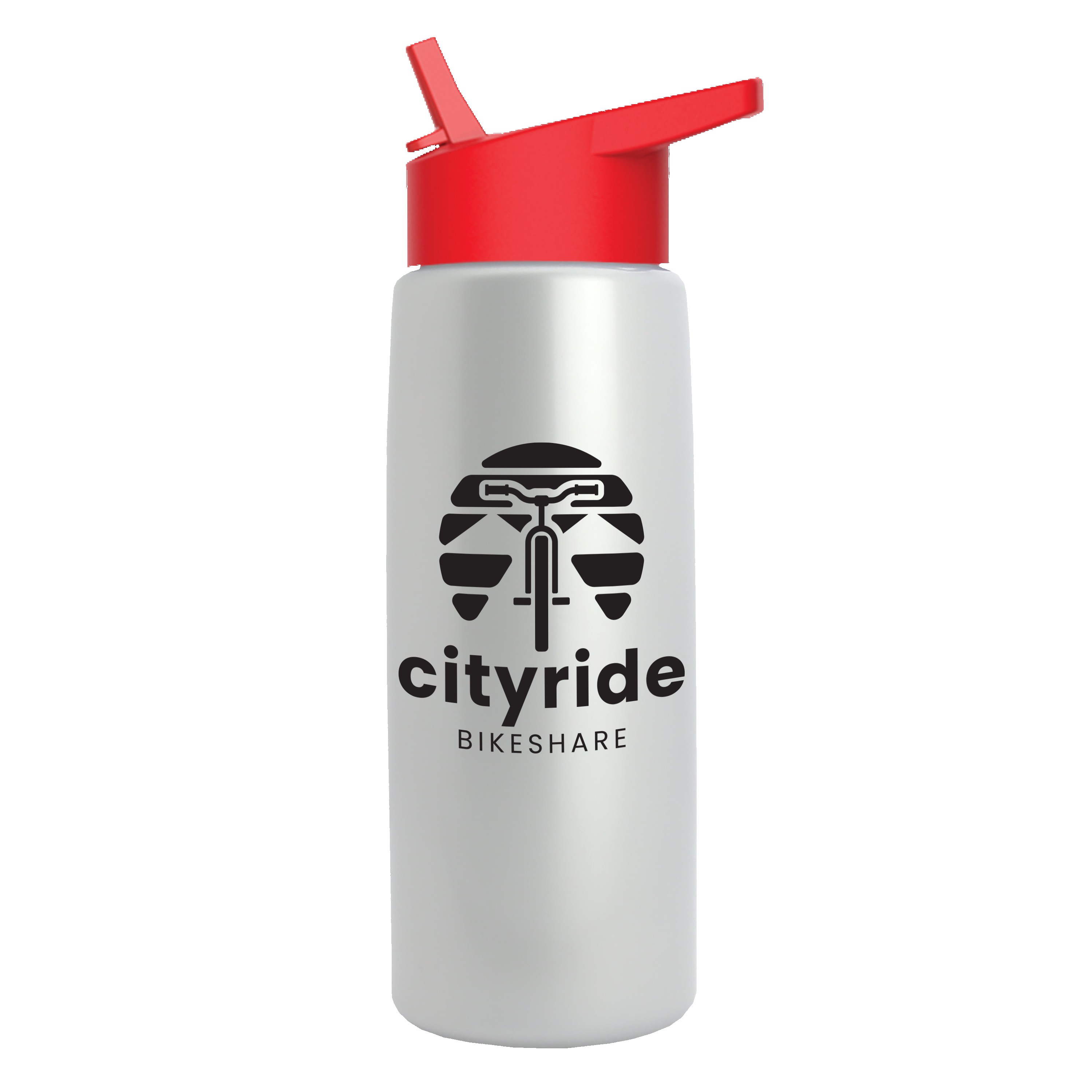 Picture of Garyline® Flair Tritan® Metallike Bottle with Flip-Straw Lid - 26 oz.
