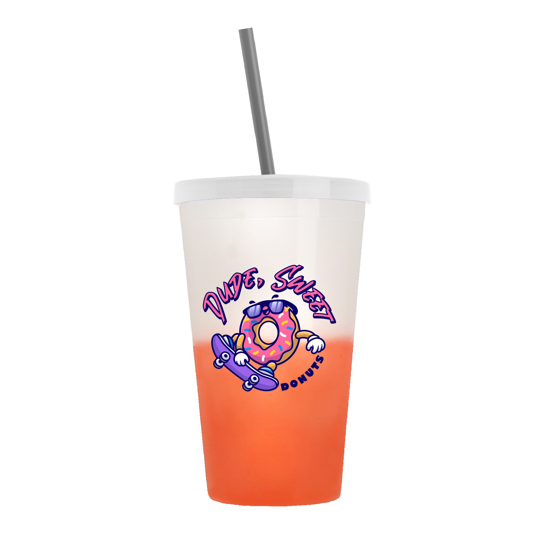 Picture of Garyline® Cups-on-the-Go Color-Changing Sport Sipper - 22 oz.