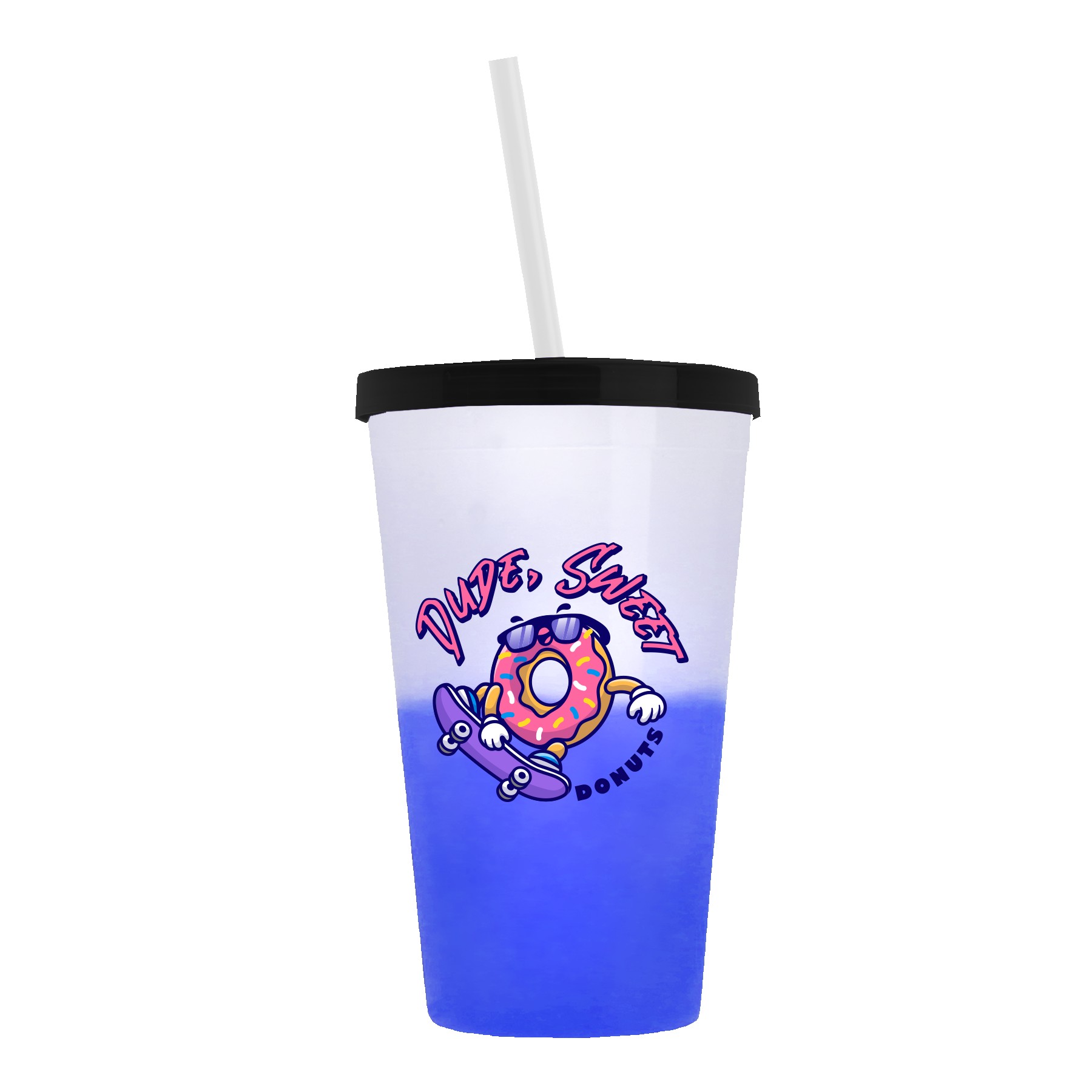 Picture of Garyline® Cups-on-the-Go Color-Changing Sport Sipper - 22 oz.