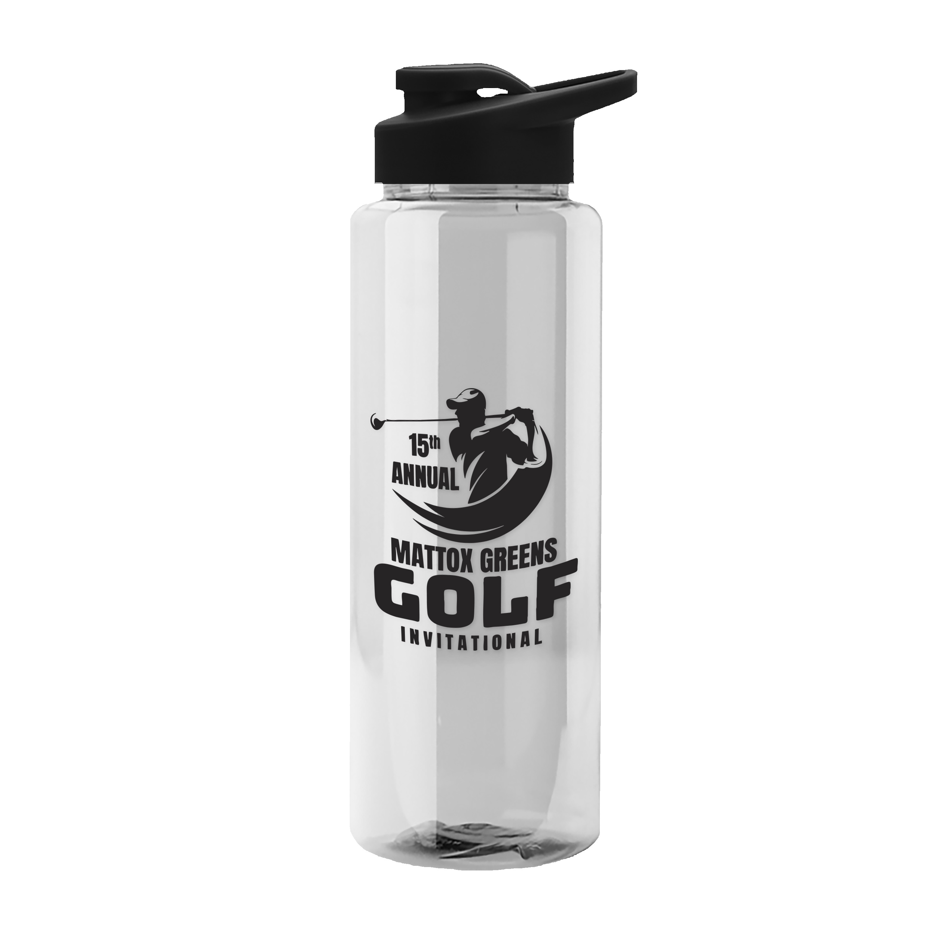 Picture of Garyline® Guzzler Bottle with Drink-Thru Lid - 32 oz.