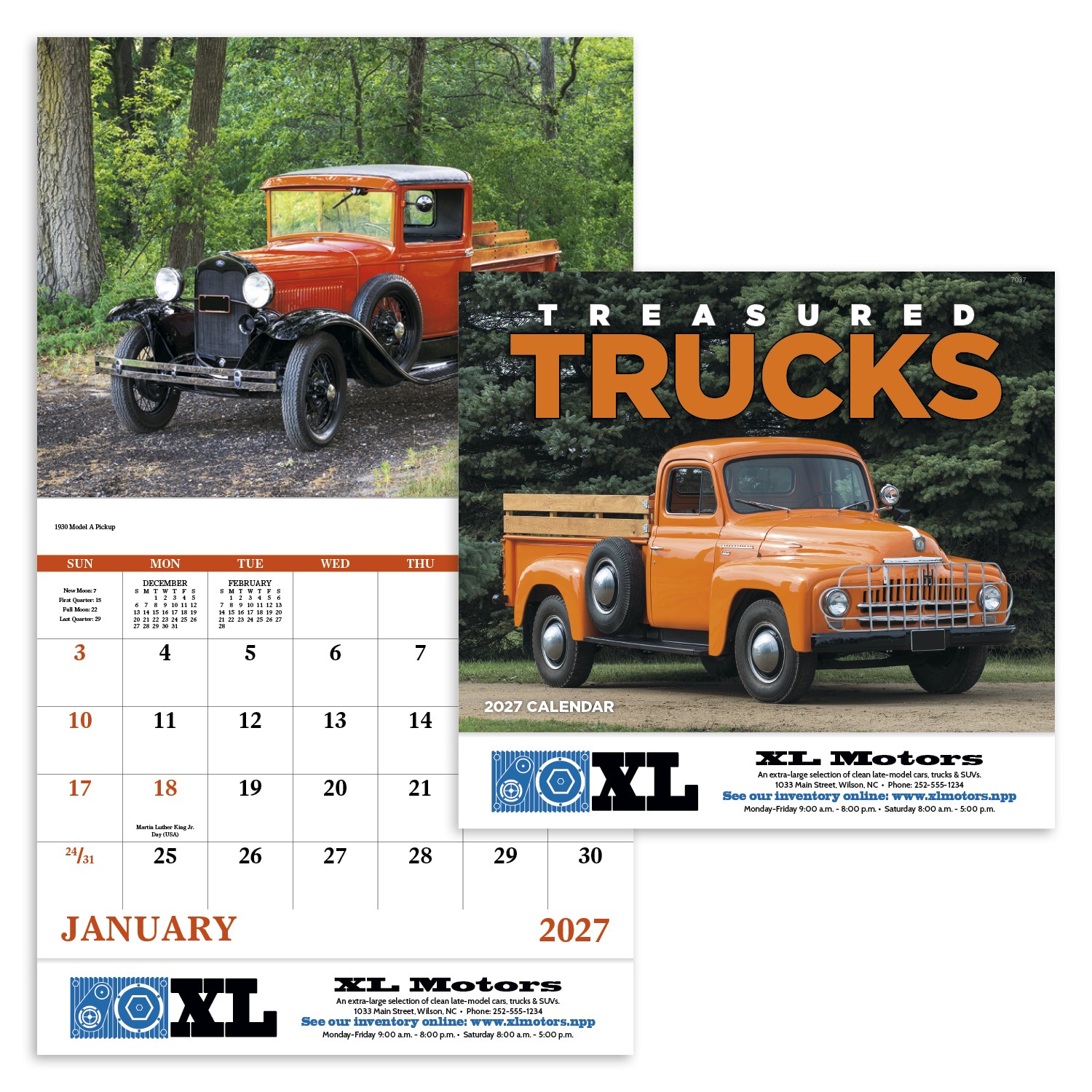 Picture of Good Value™ Treasured Trucks - Stapled Calendar